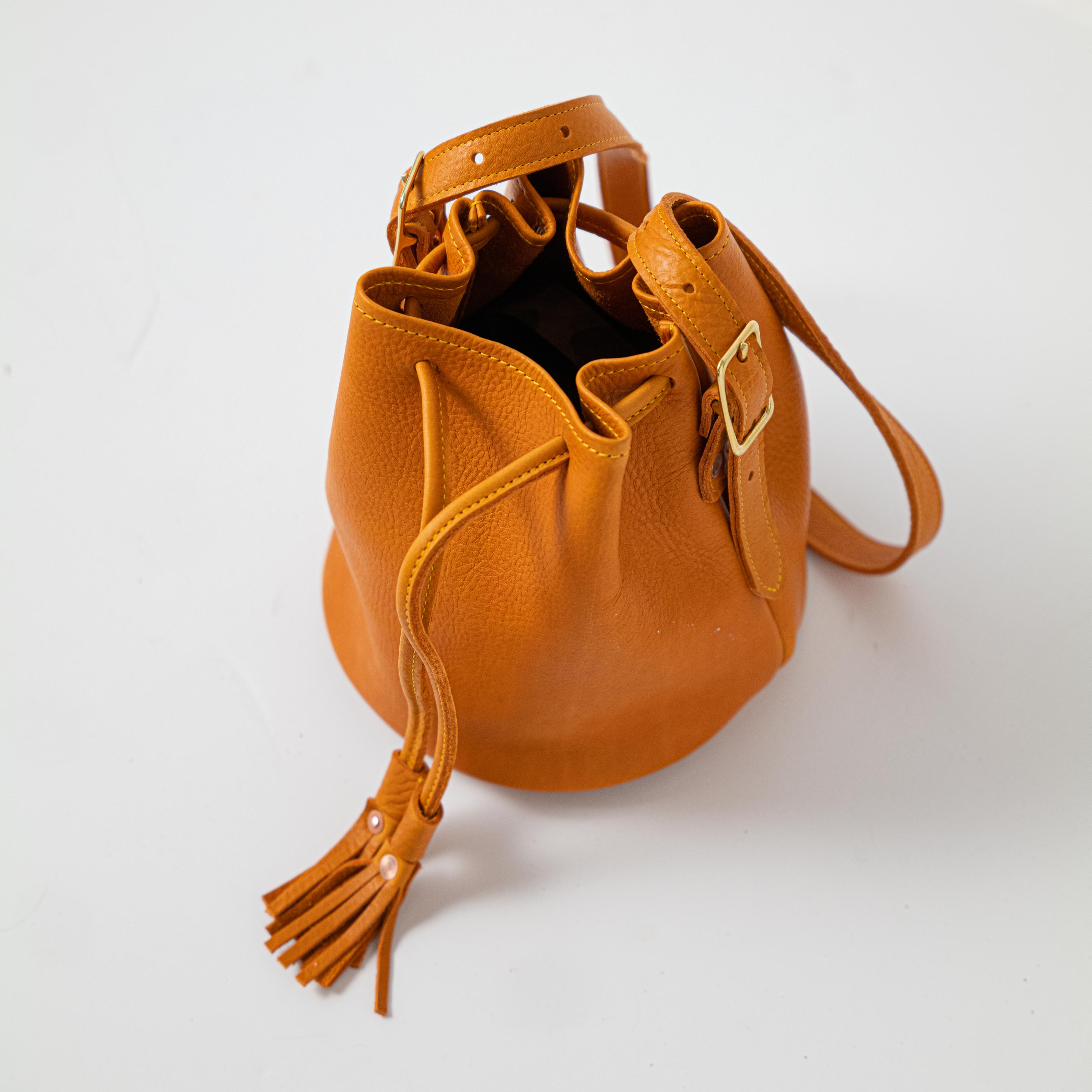 Orange Cypress Bucket Bag
