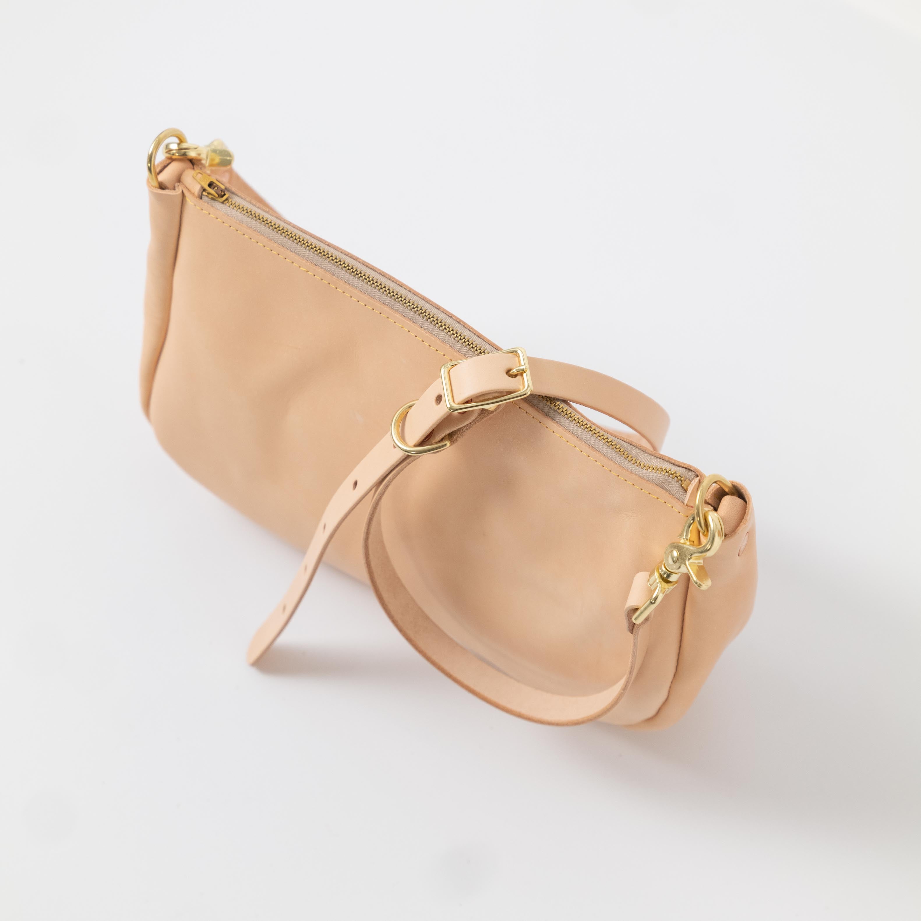 Rustic Vegetable Tanned Crossbody Bag