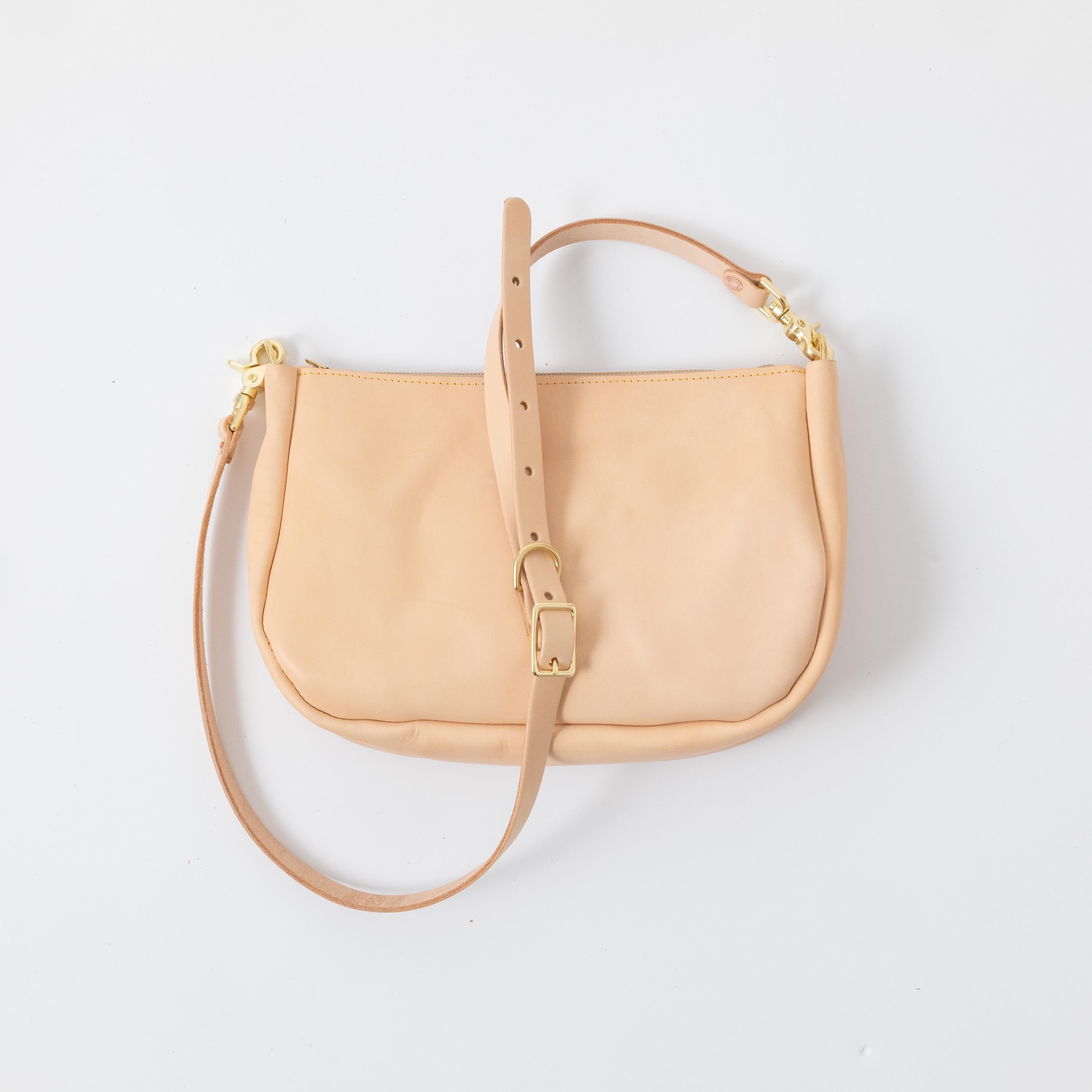 Rustic Vegetable Tanned Crossbody Bag