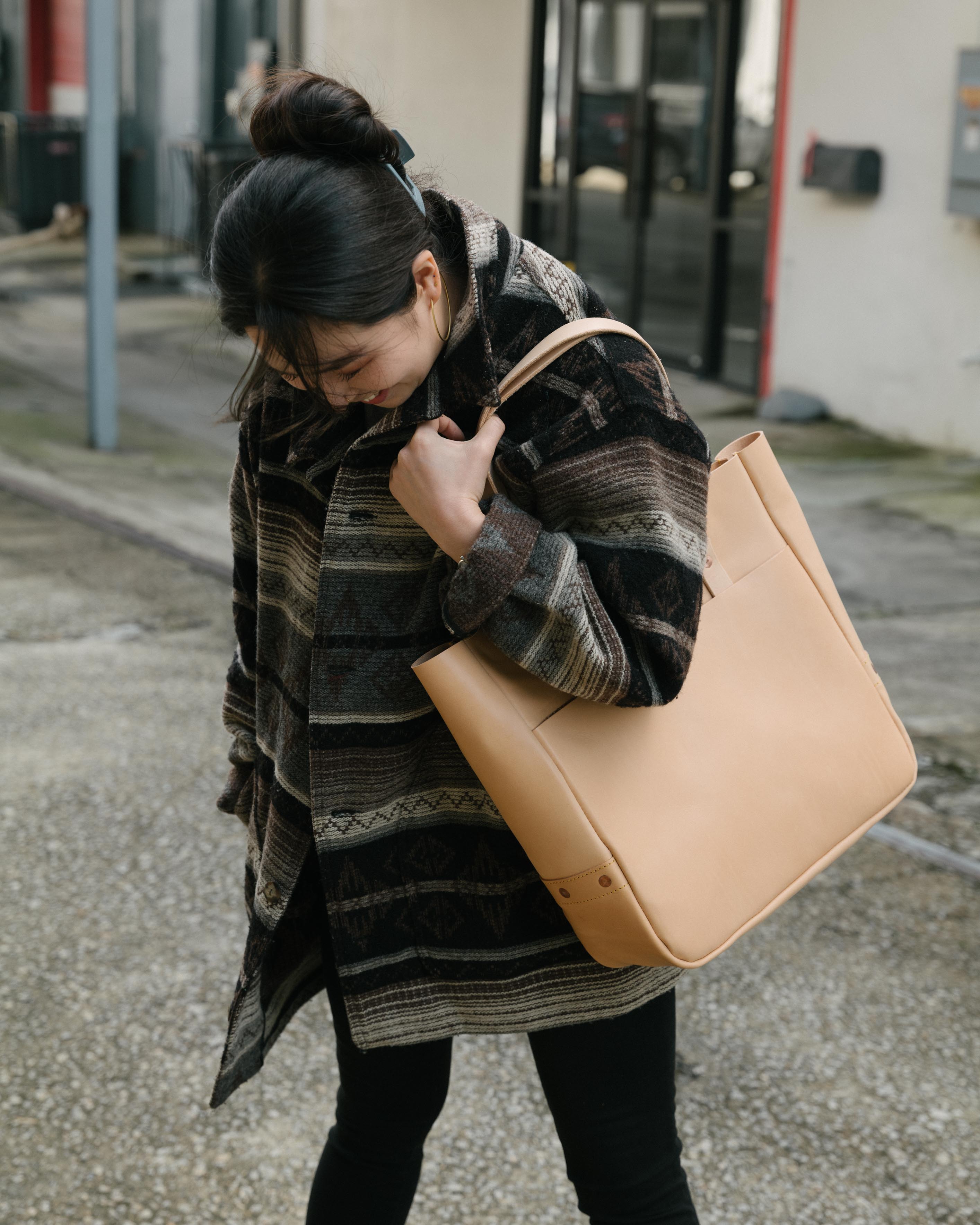 Vegetable Tanned Carryall Tote