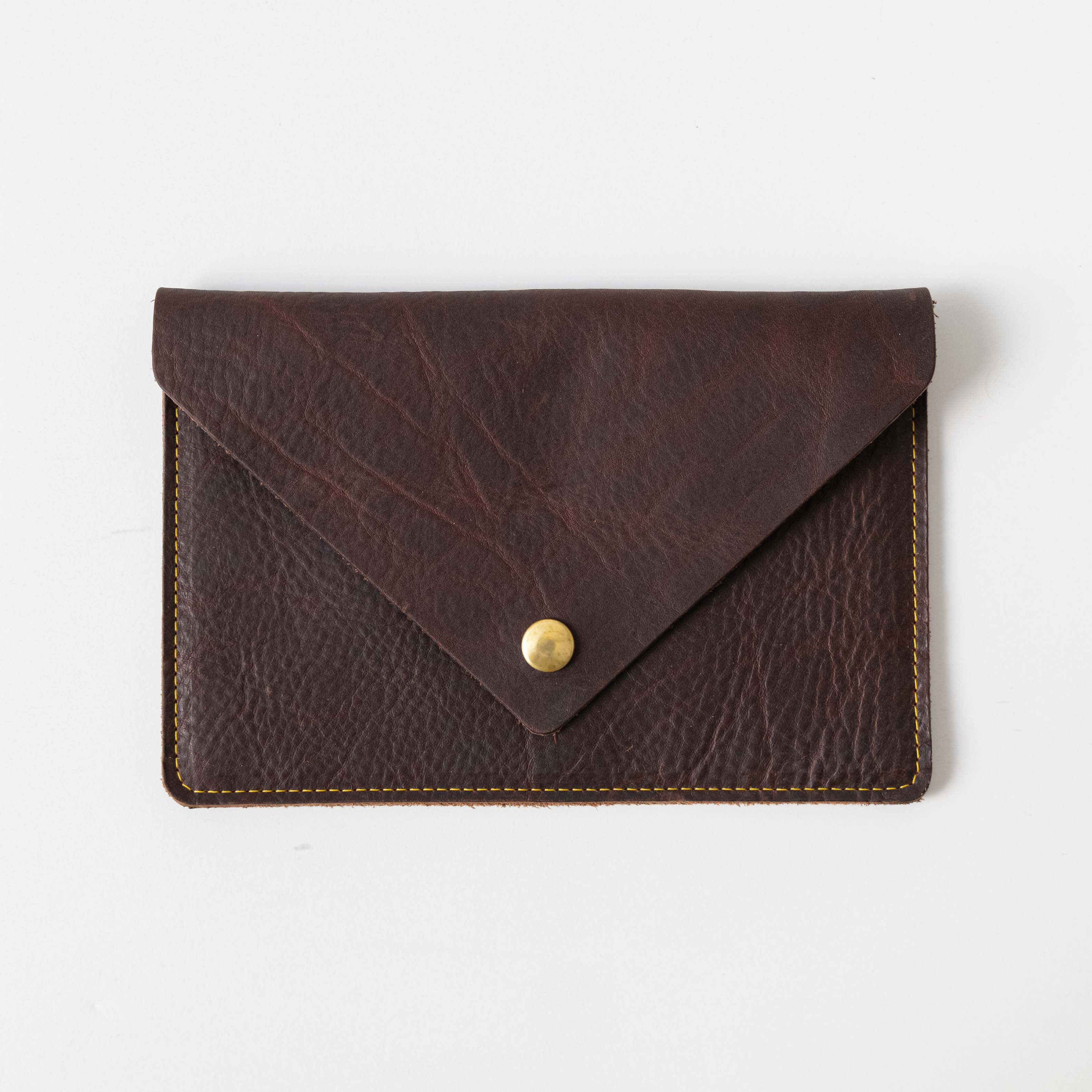 Hickory Leather Clutch