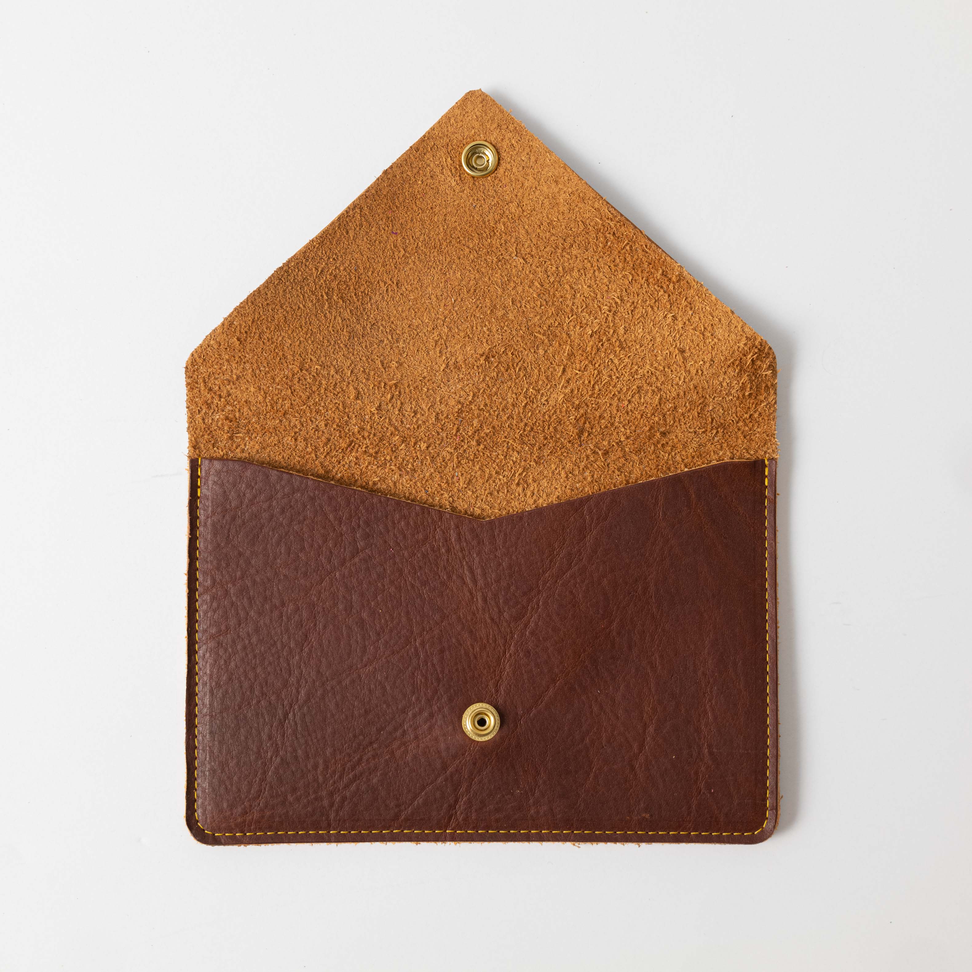 Macchiato Leather Clutch