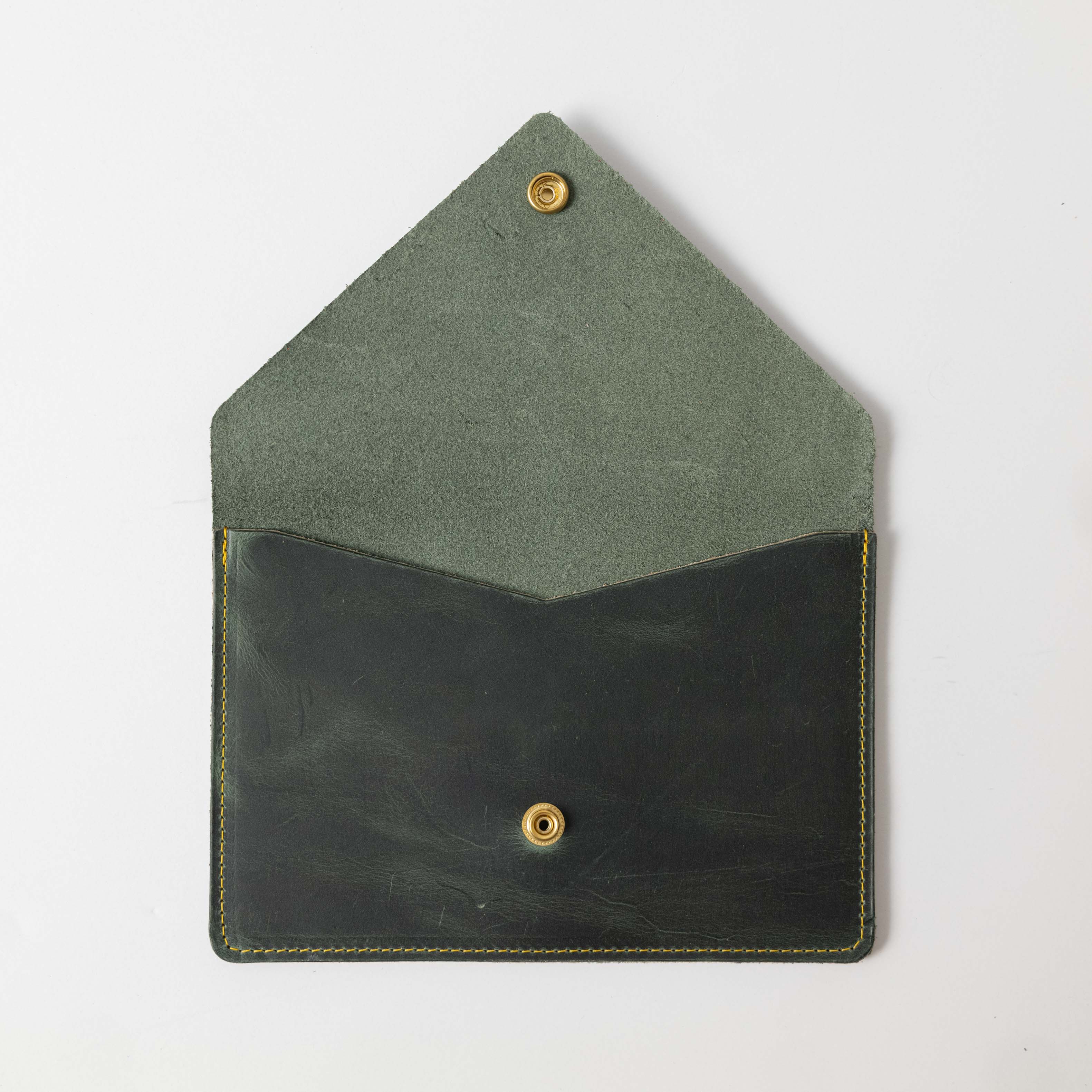 Eucalyptus Leather Clutch