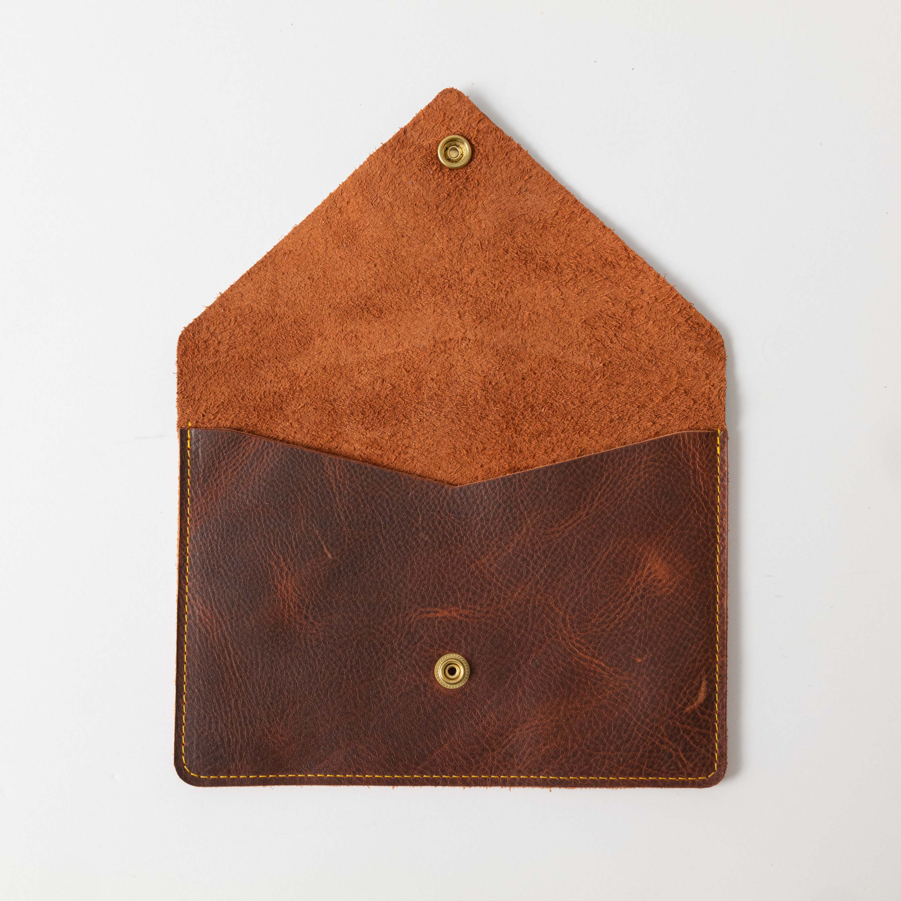 Tan Kodiak Leather Clutch