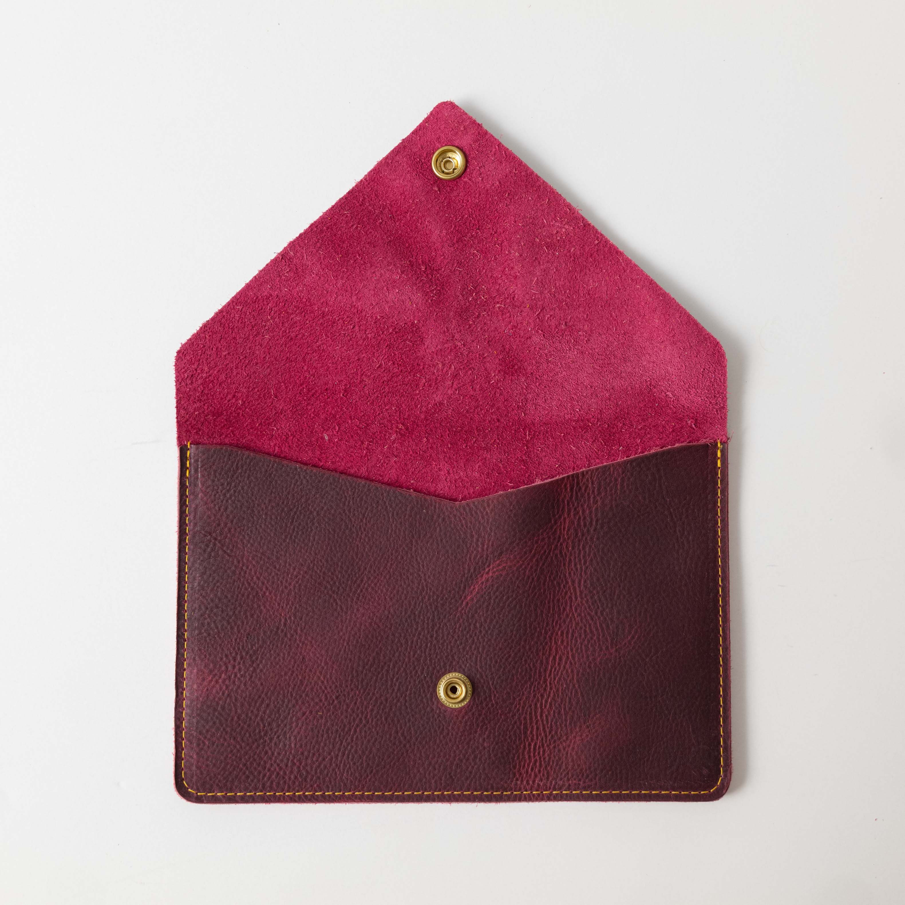 Purple Kodiak Leather Clutch