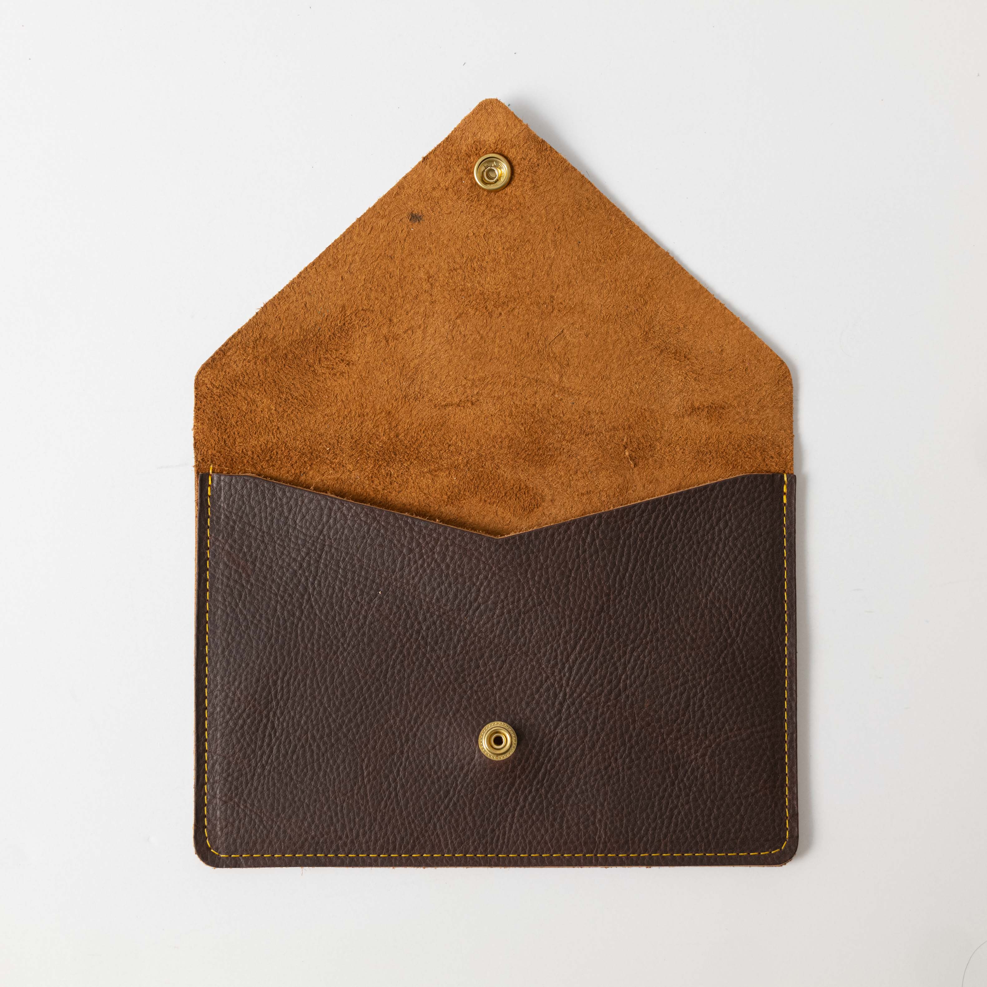 Brown Kodiak Leather Clutch