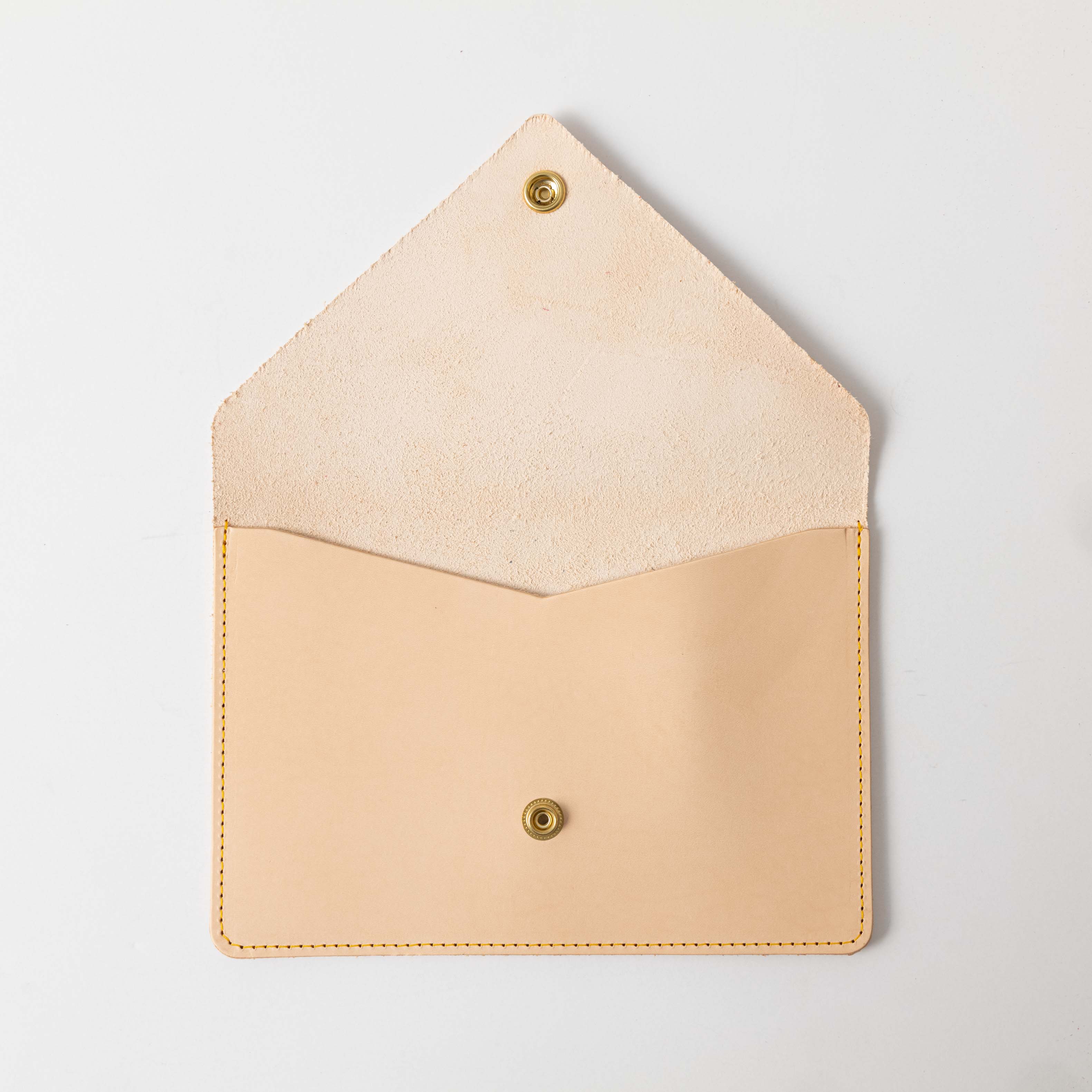 Rustic Vegetable Tanned Leather Clutch