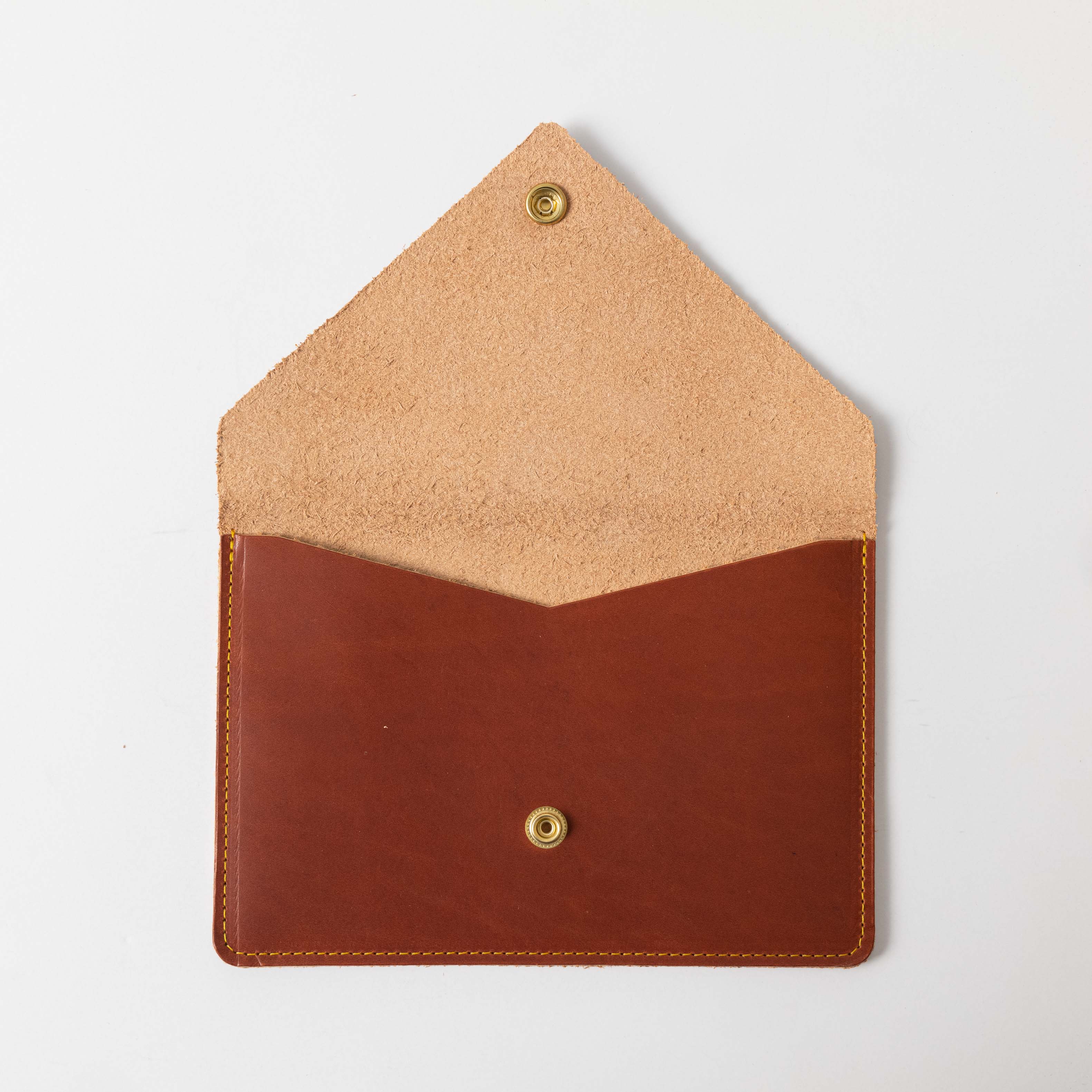 English Tan Dublin Leather Clutch