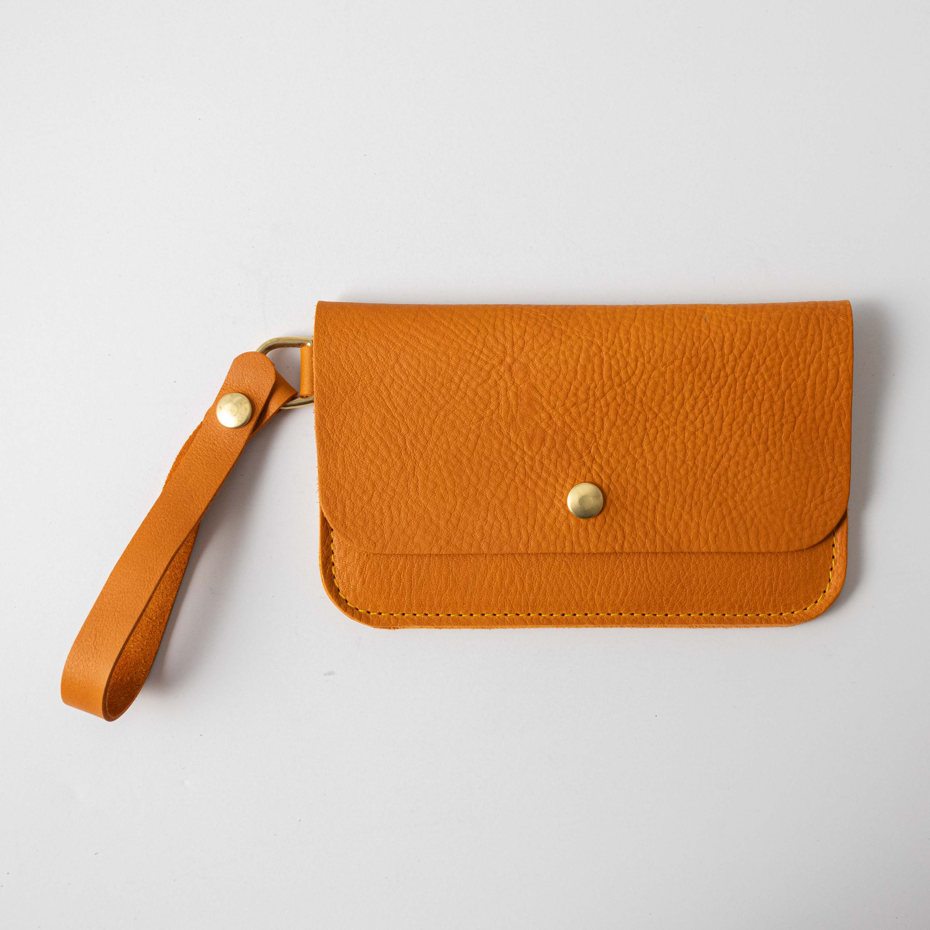 Orange Cypress Wristlet Clutch