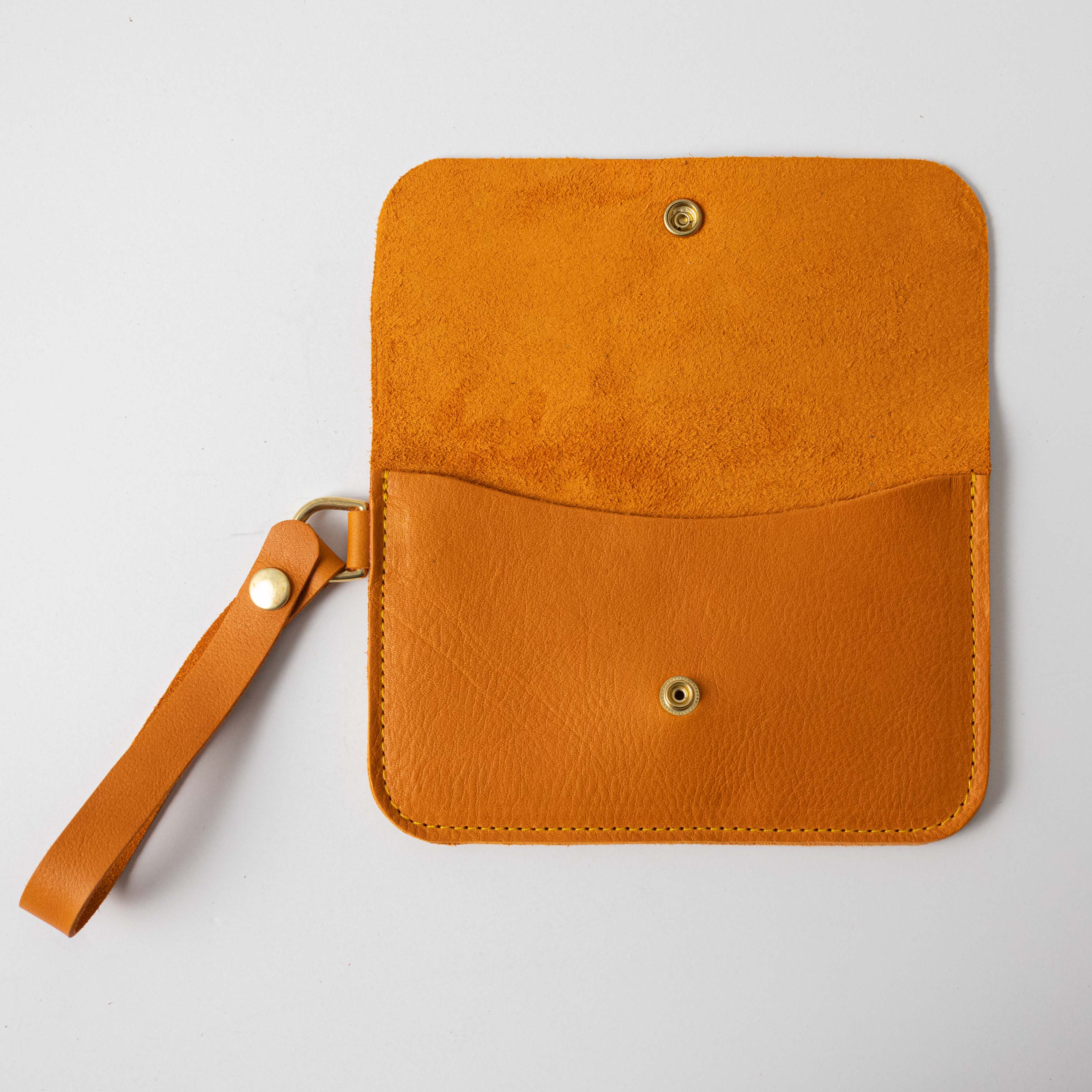 Orange Cypress Wristlet Clutch