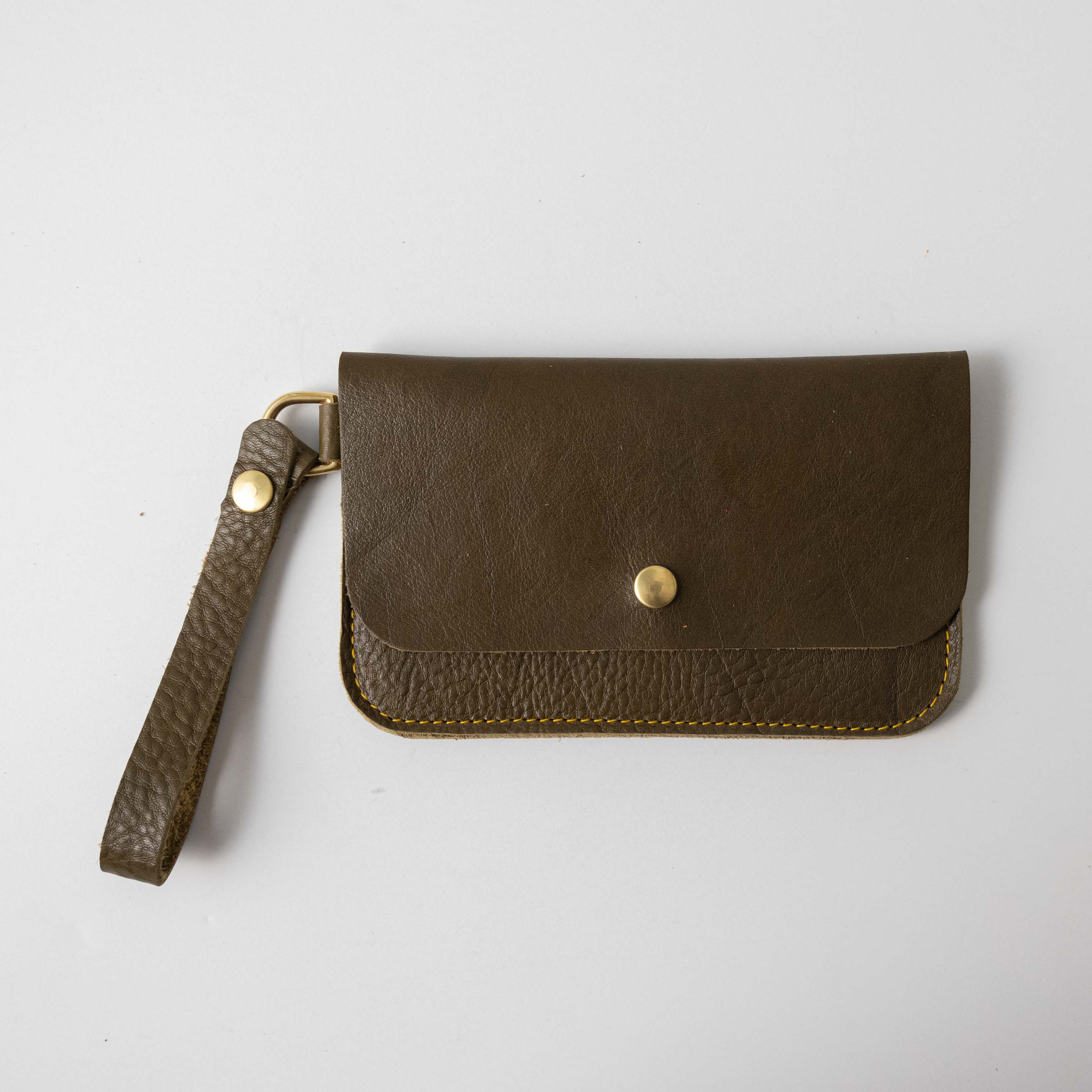 Olive Cypress Wristlet Clutch