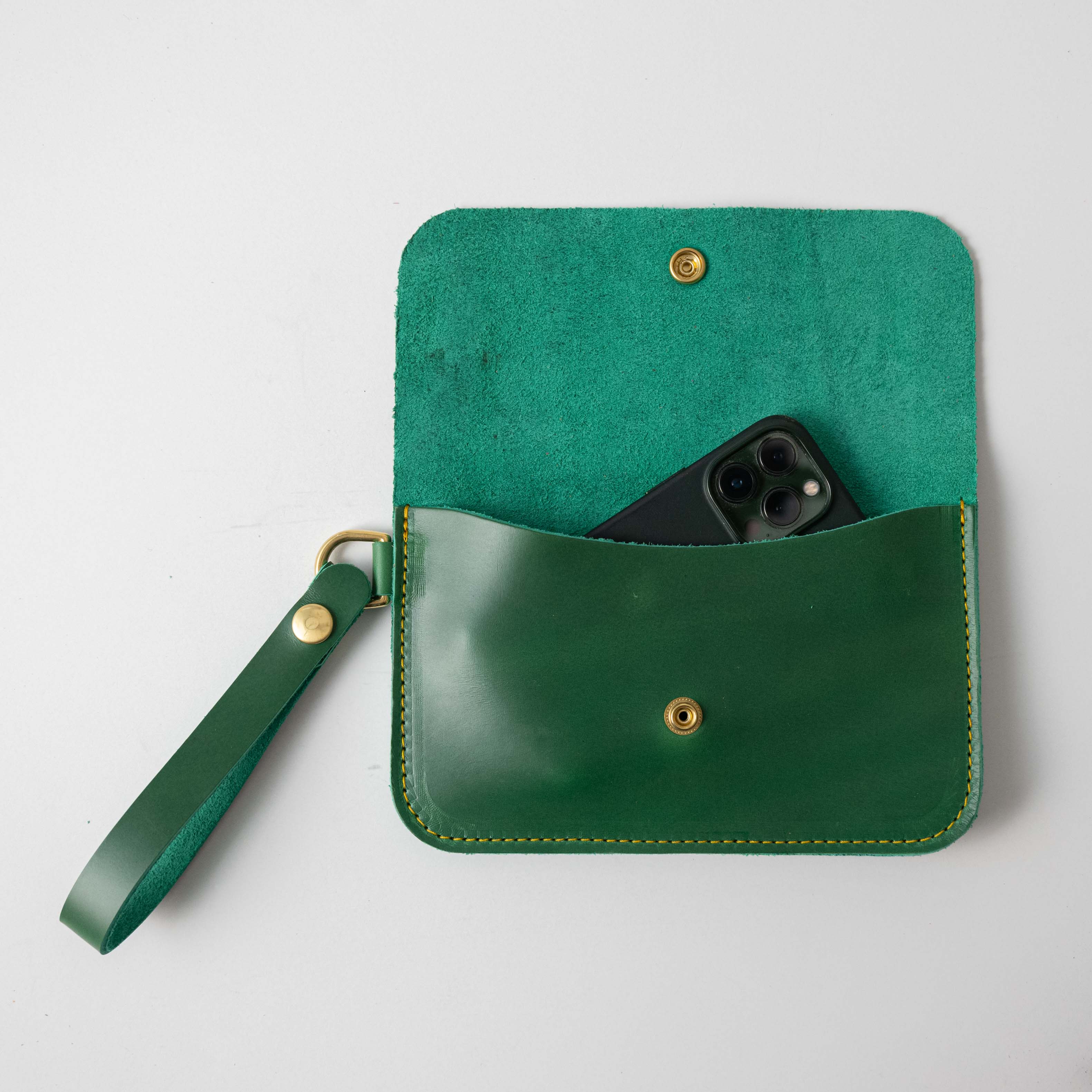 Green Cavalier Wristlet Clutch