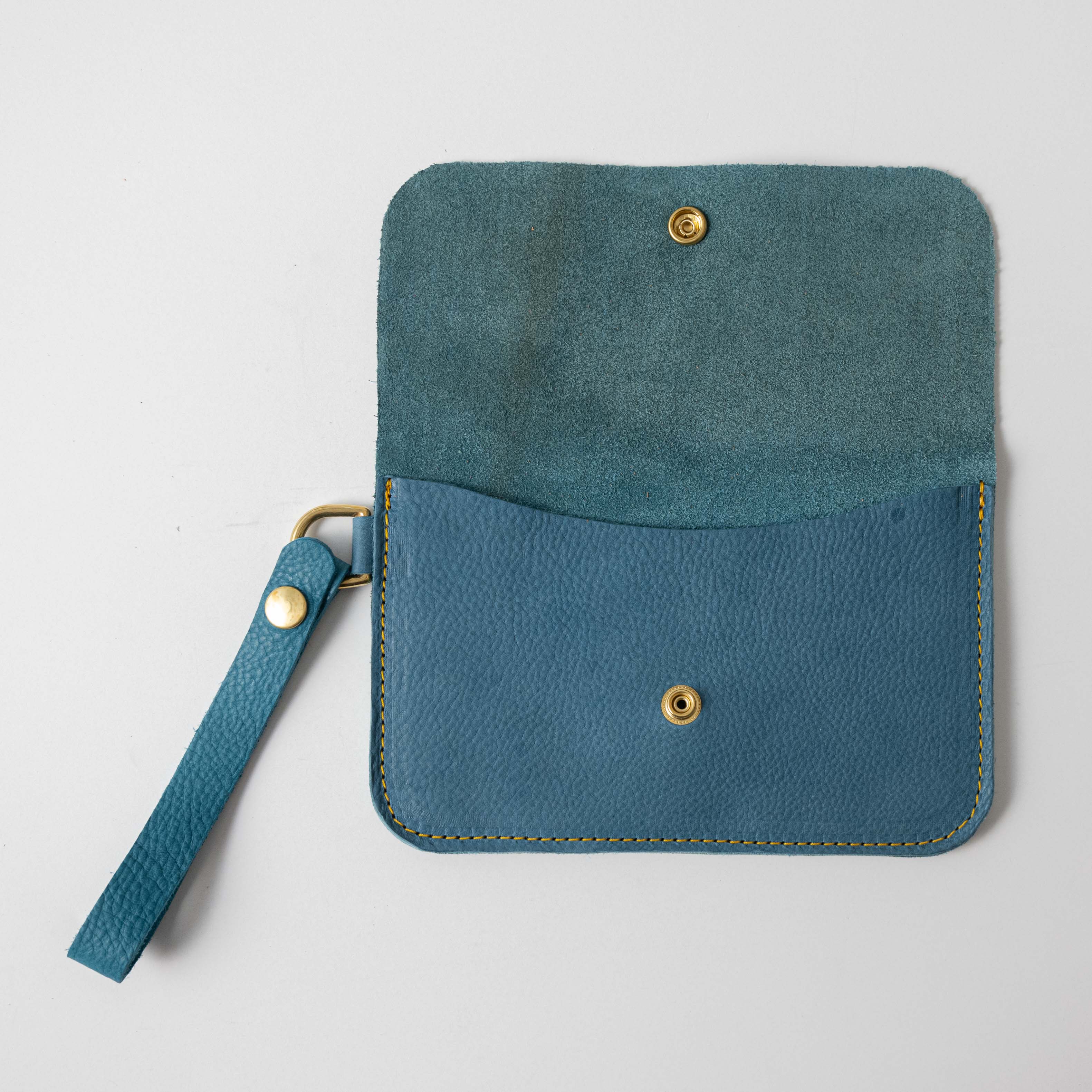 Italian Blue Wristlet Clutch