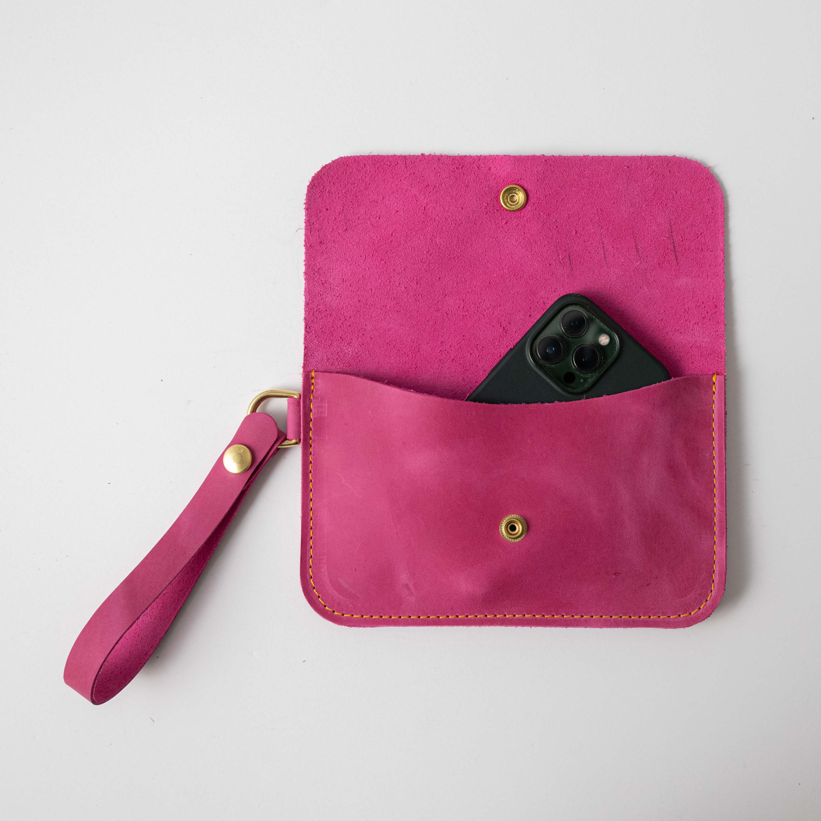 Pink Wristlet Clutch