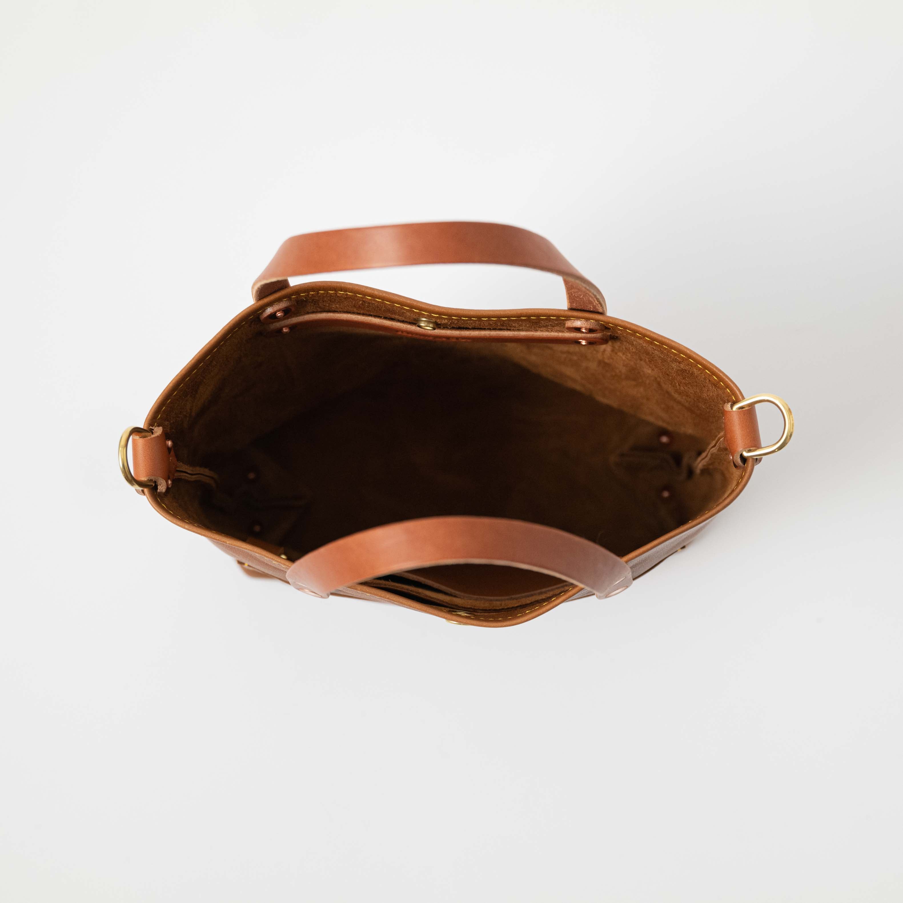 Cognac Cypress Mini Travel Tote