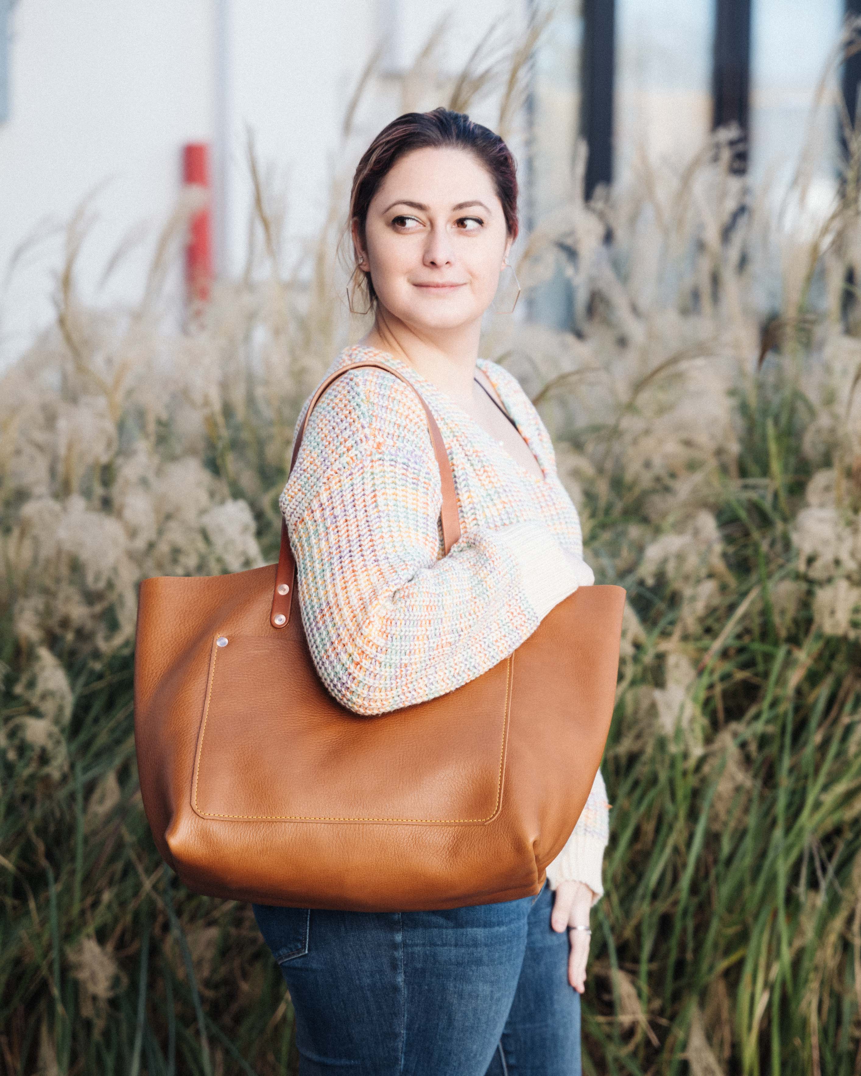 Cognac Cypress Market Tote