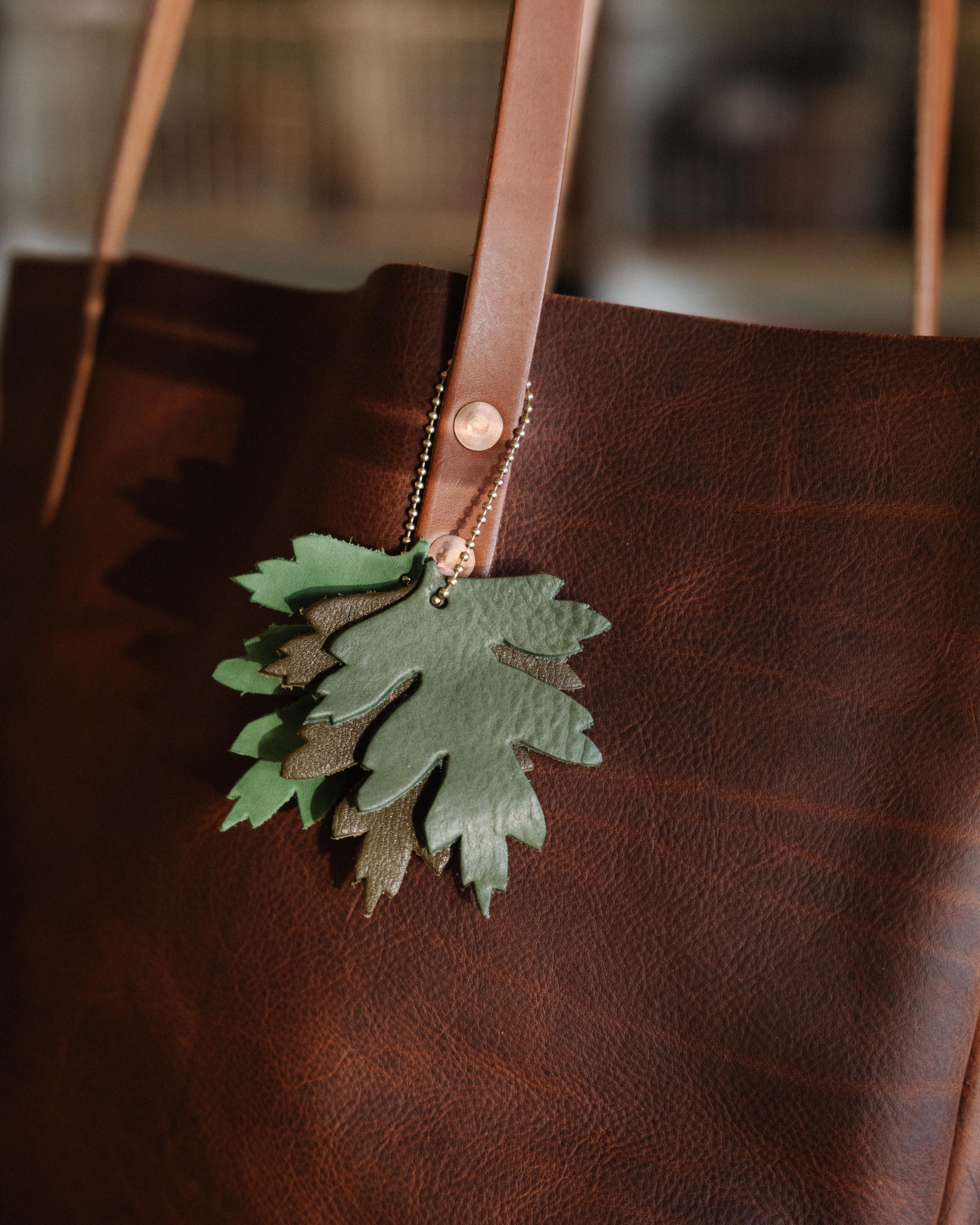 Brown Leaf Charms