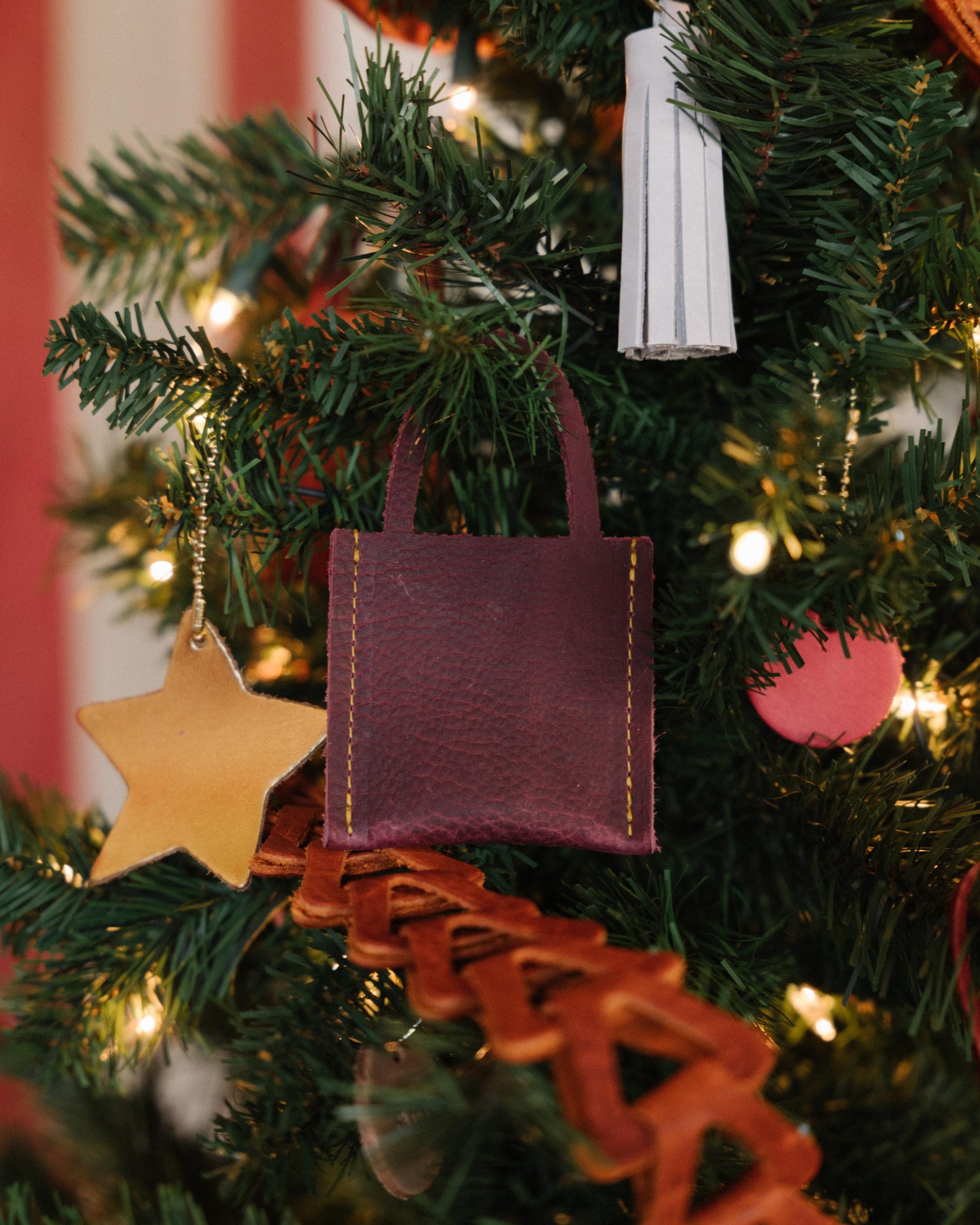 Cognac Cypress Tiny Tote