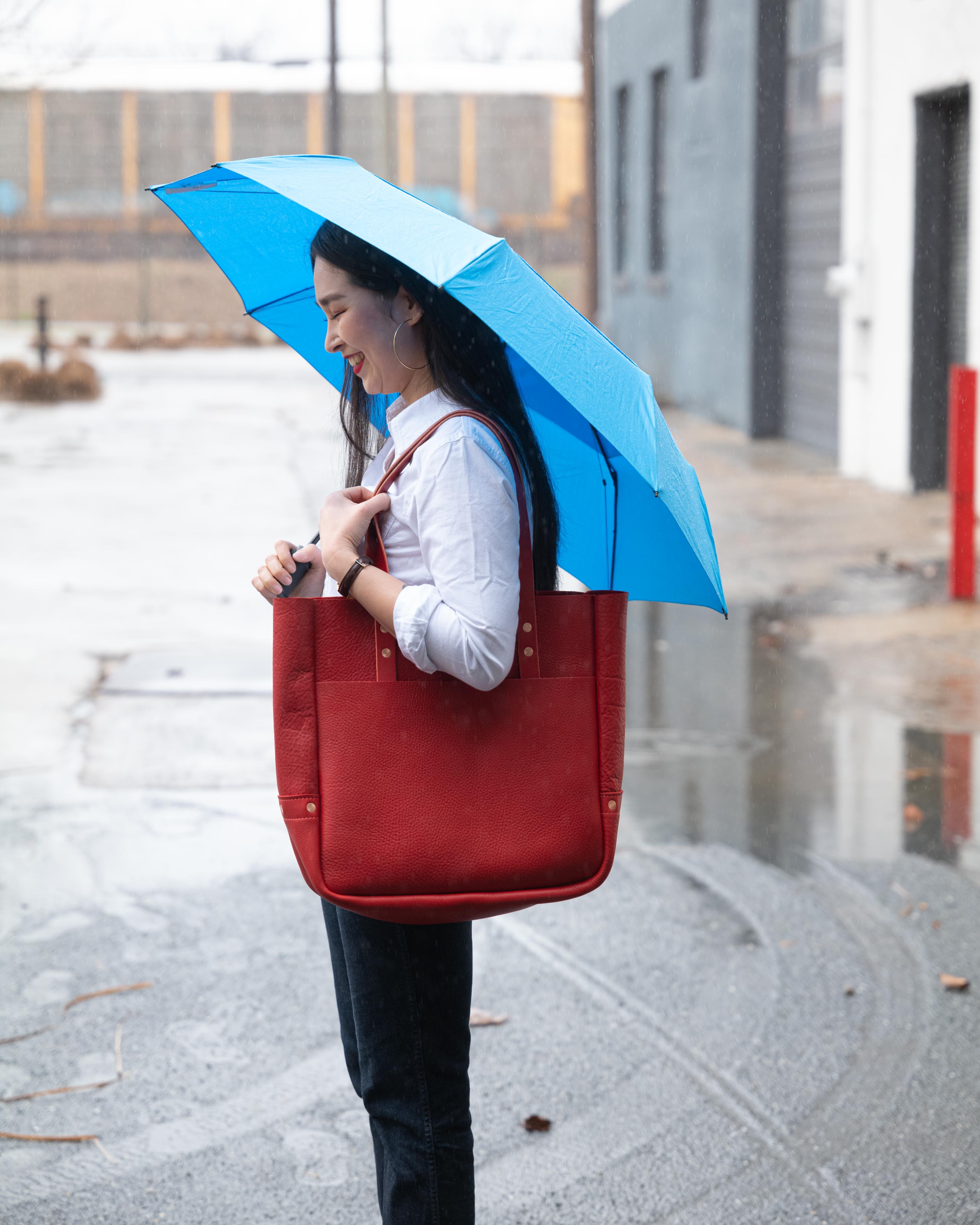 Red Cypress Carryall Tote