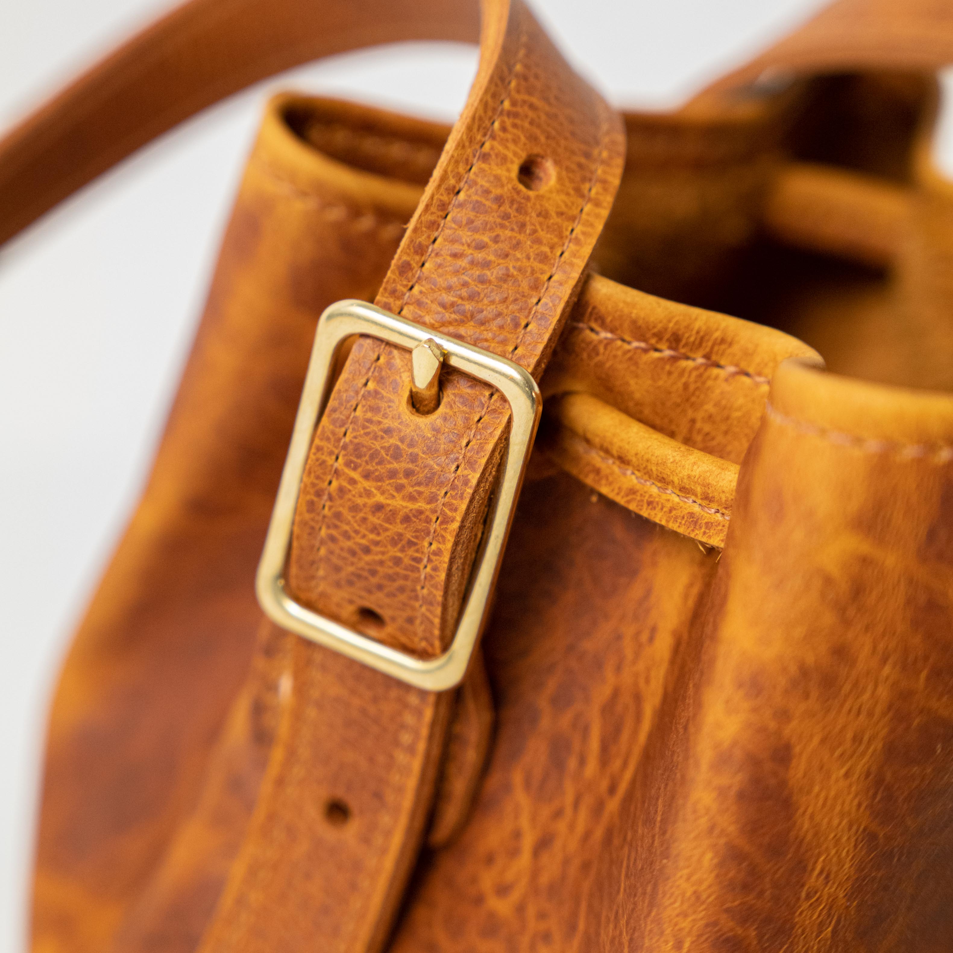 Honey Bison Bucket Bag