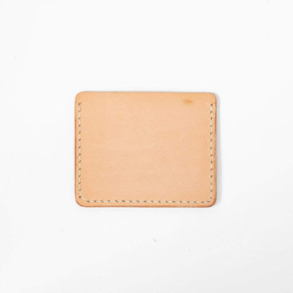Vegetable Tan Slim Card Wallet- slim wallet - mens leather wallet - KMM &amp; Co.
