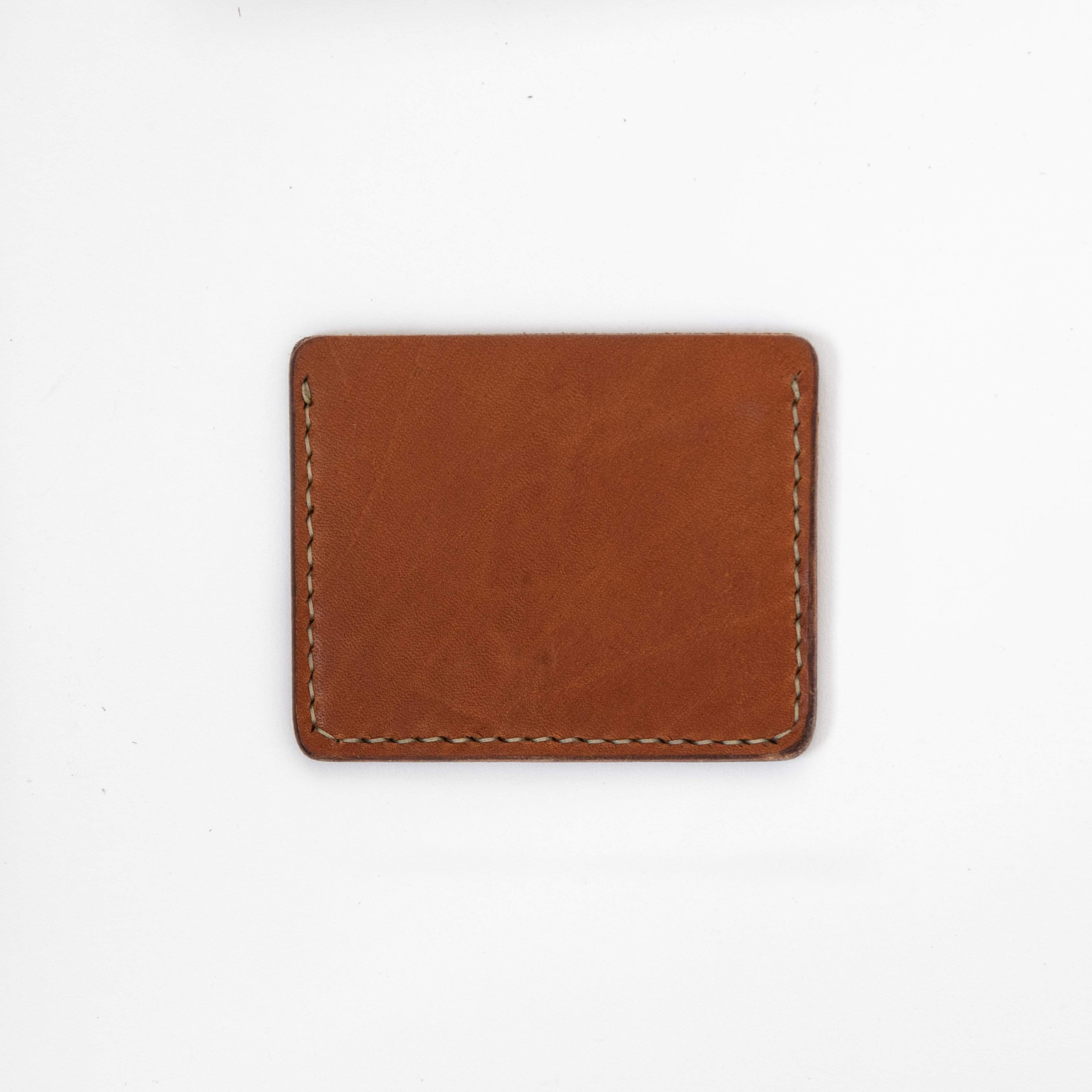 Buck Brown Slim Card Wallet- slim wallet - mens leather wallet - KMM &amp; Co.