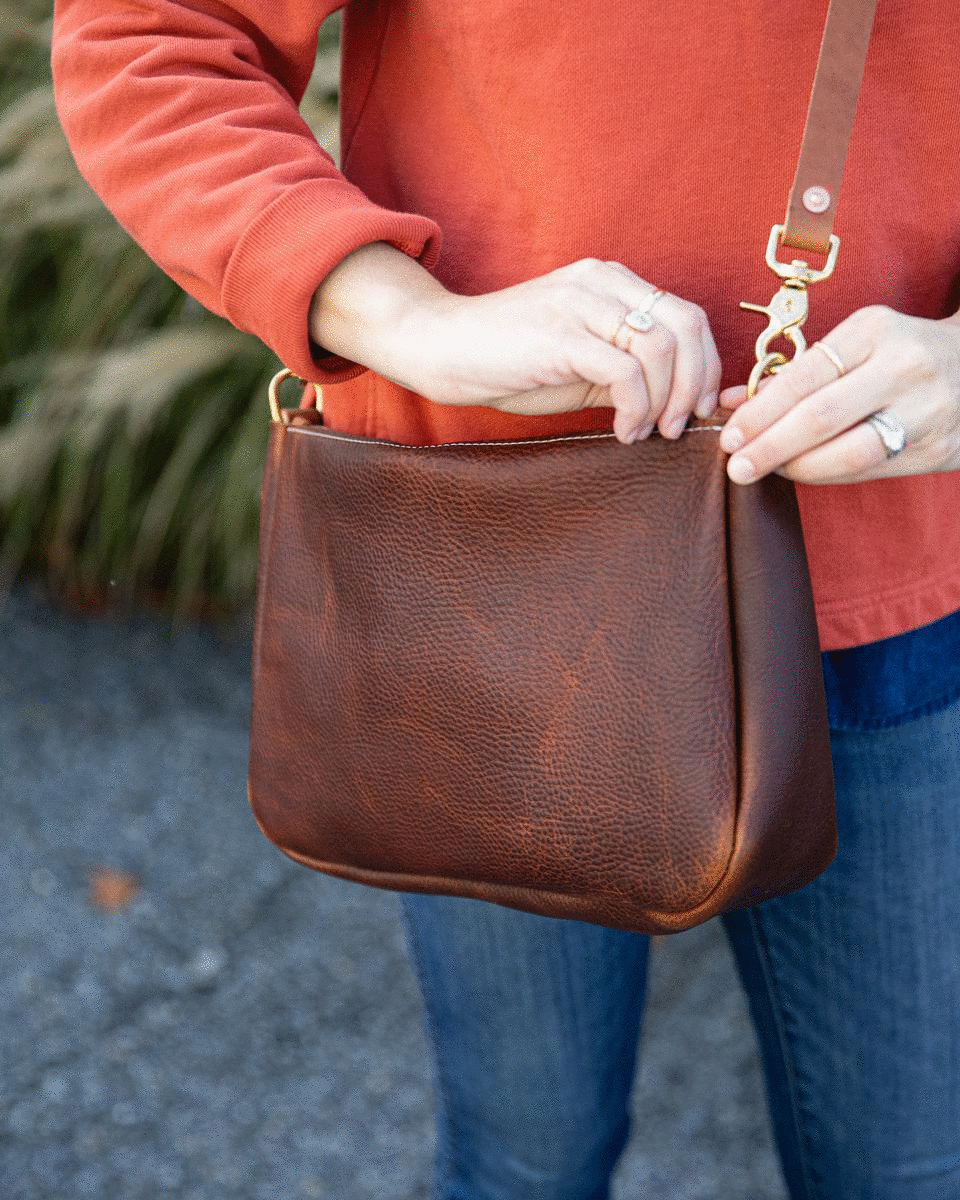 Tan Kodiak Crossbody Bag