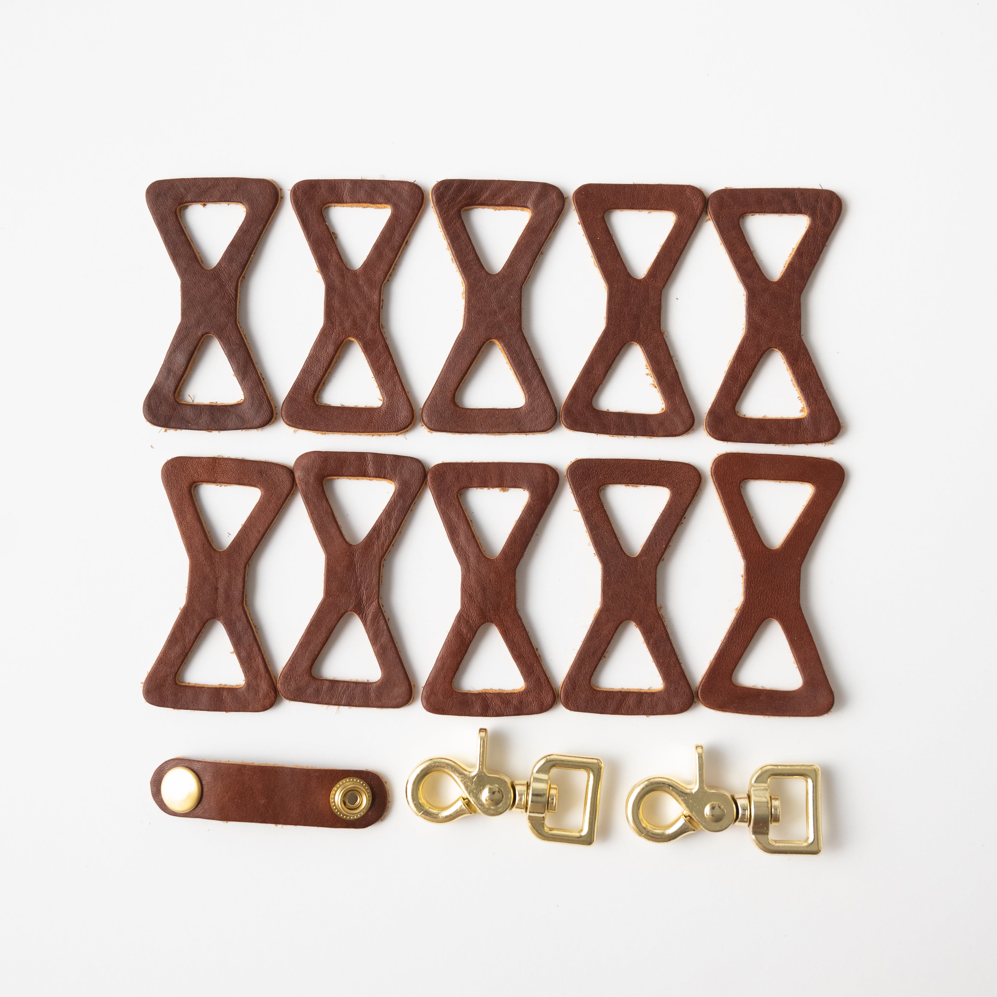 Macchiato Leather Chain Links