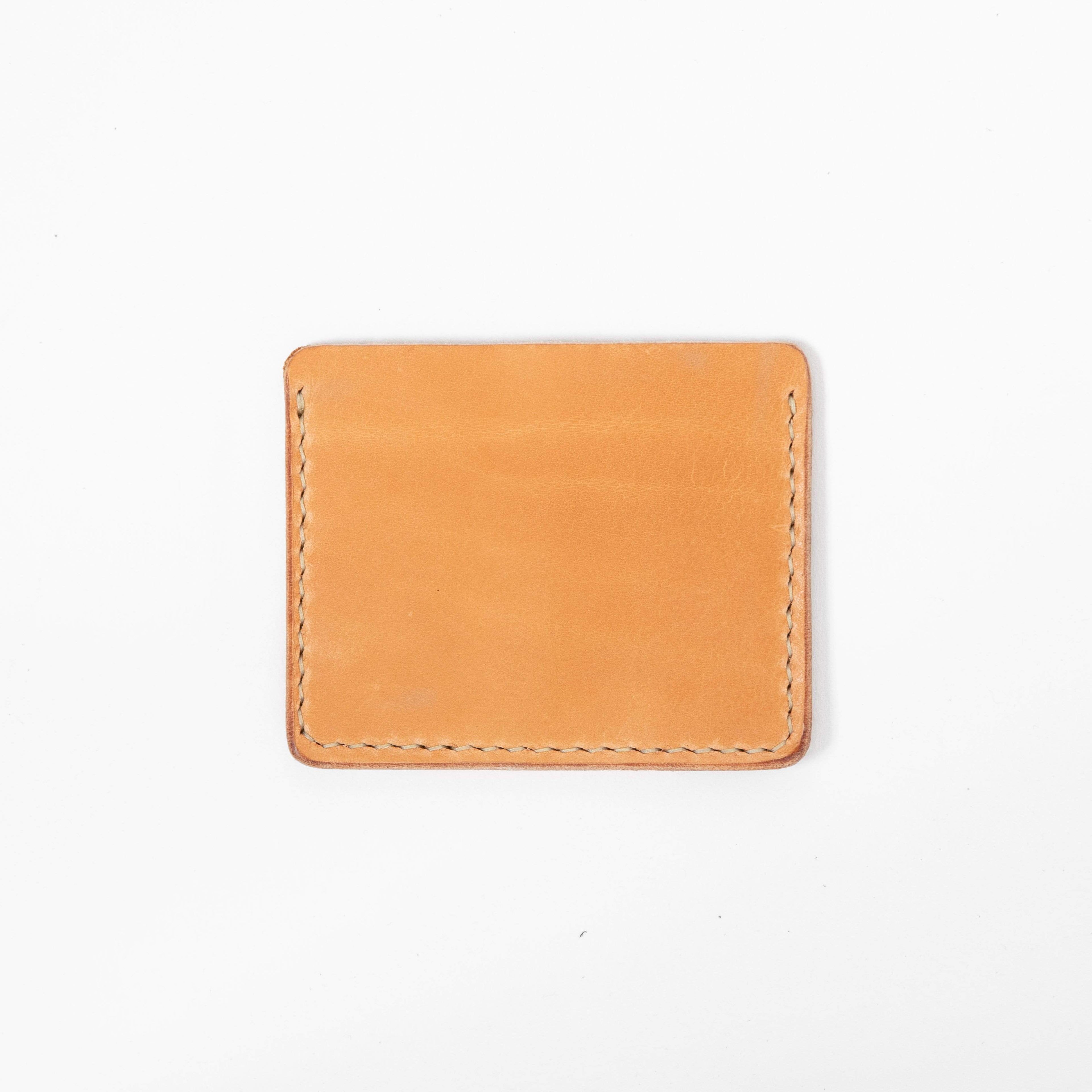 Russet Slim Card Wallet- slim wallet - mens leather wallet - KMM &amp; Co.
