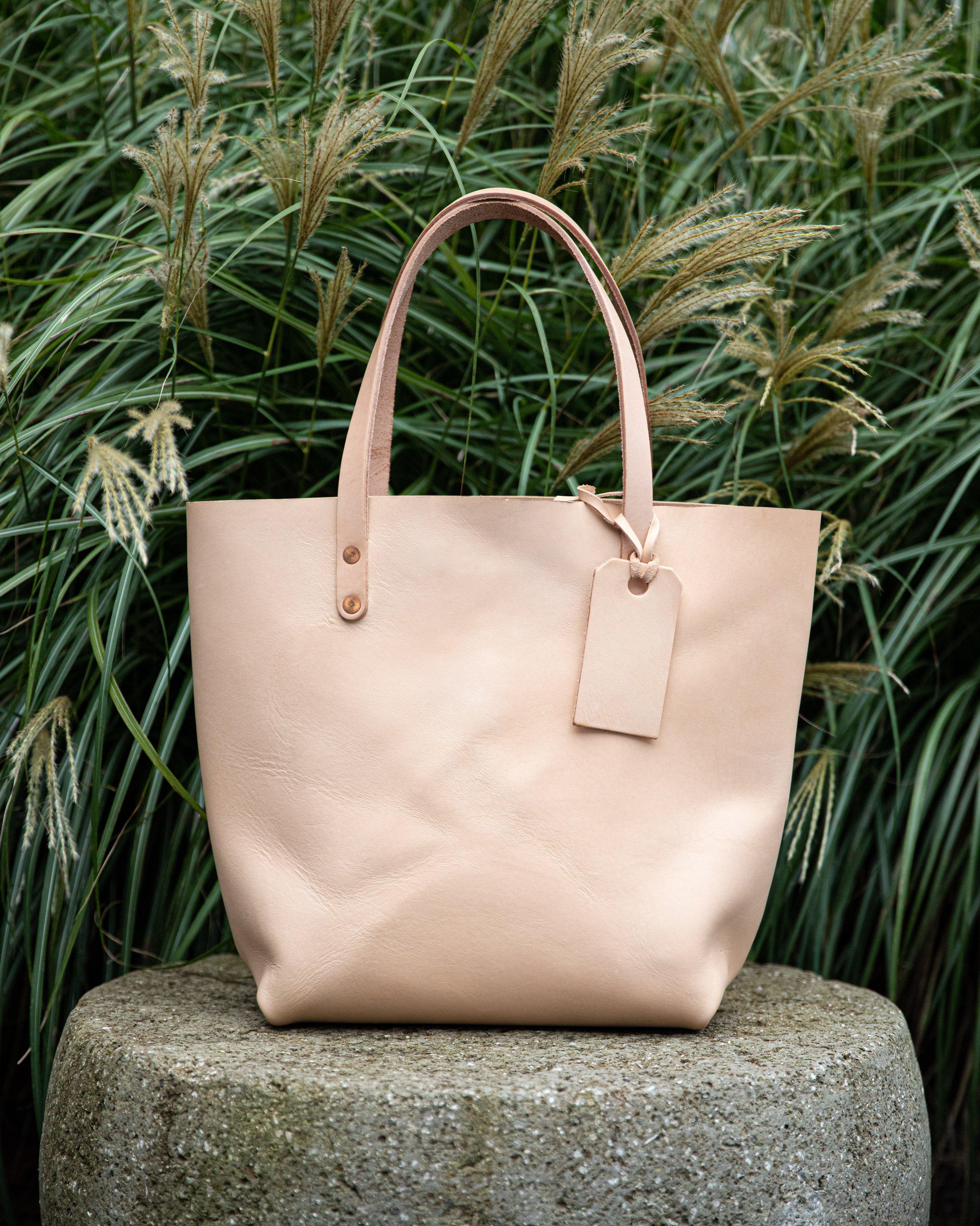 Introducing the Vegetable Tanned Leather Tote: A Perfect Vachetta Tote! 😍