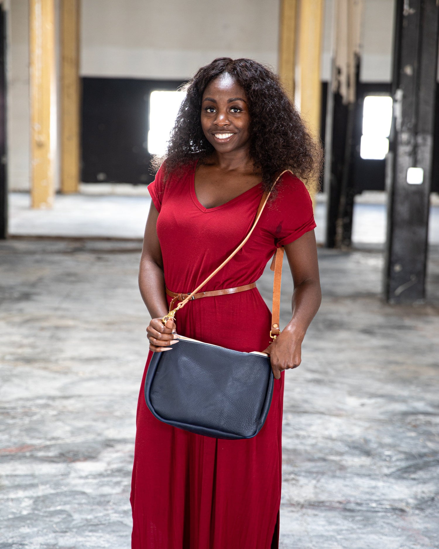 Scratch-and-Dent Navy Kodiak Crossbody Bag