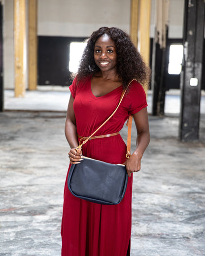Scratch-and-Dent Navy Kodiak Crossbody Bag