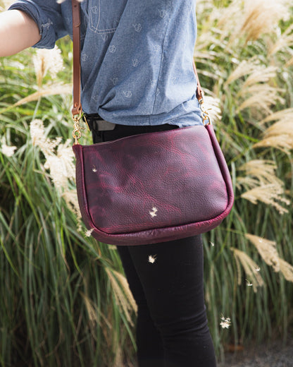 Scratch-and-Dent Purple Kodiak Crossbody Bag