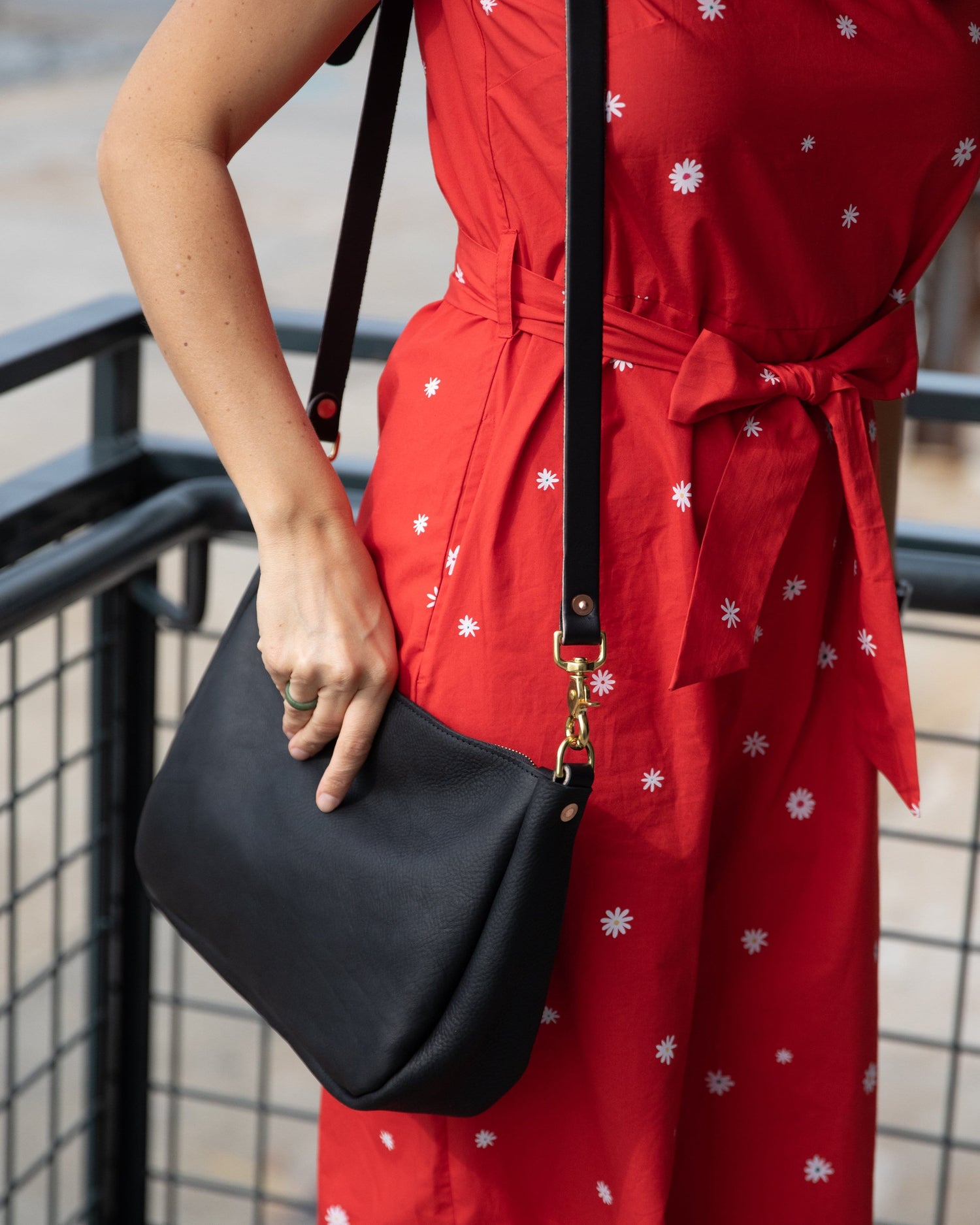 Scratch-and-Dent Black Kodiak Crossbody Bag
