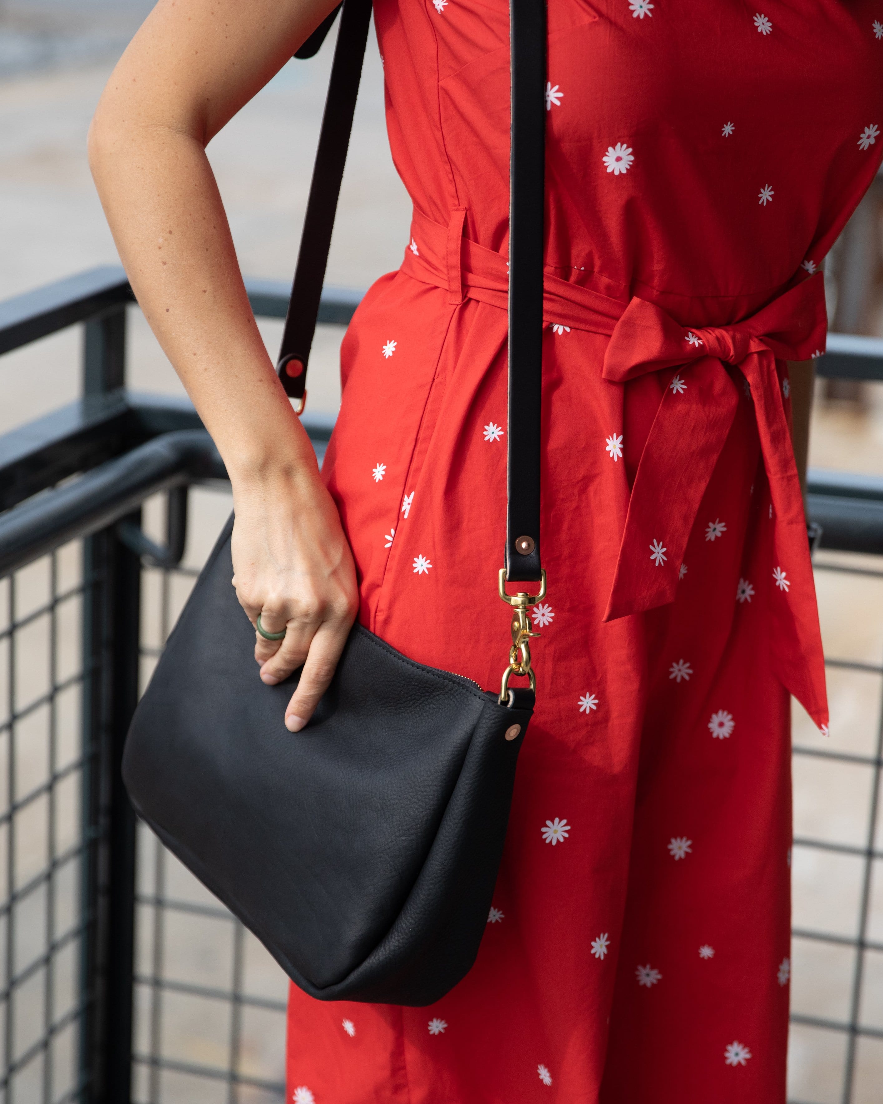 Scratch-and-Dent Black Kodiak Crossbody Bag
