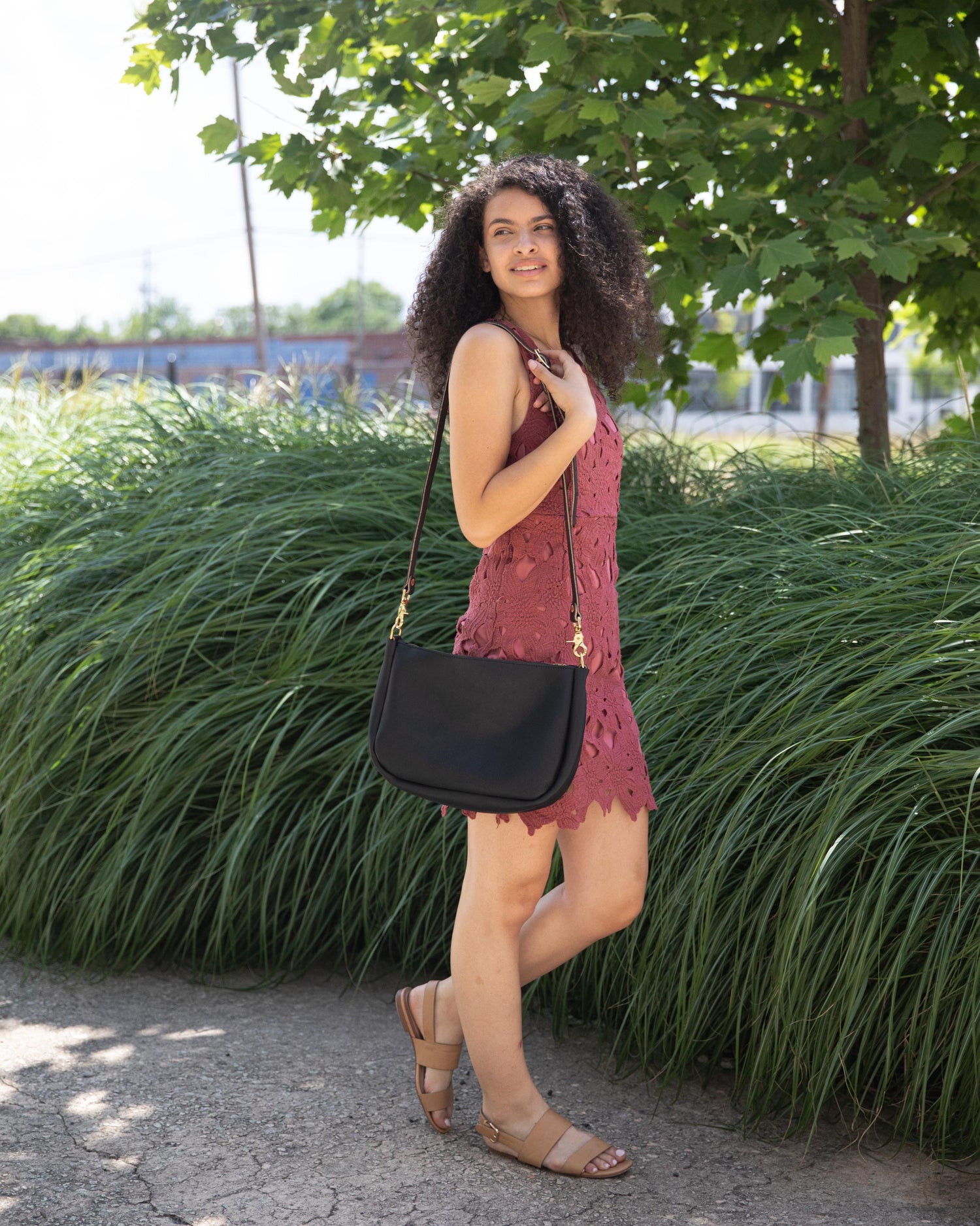 Scratch-and-Dent Black Cypress Crossbody Bag