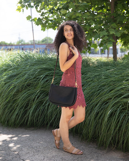 Scratch-and-Dent Black Cypress Crossbody Bag