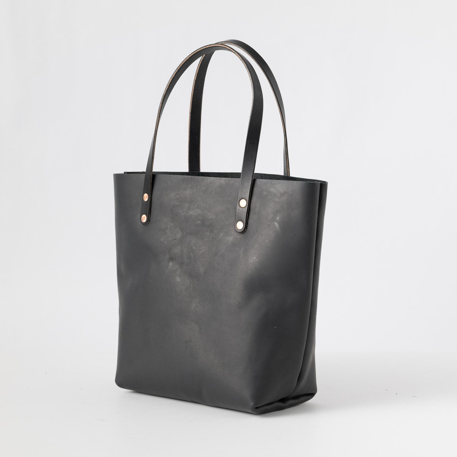 1345 Black Vegetable Tanned Tote