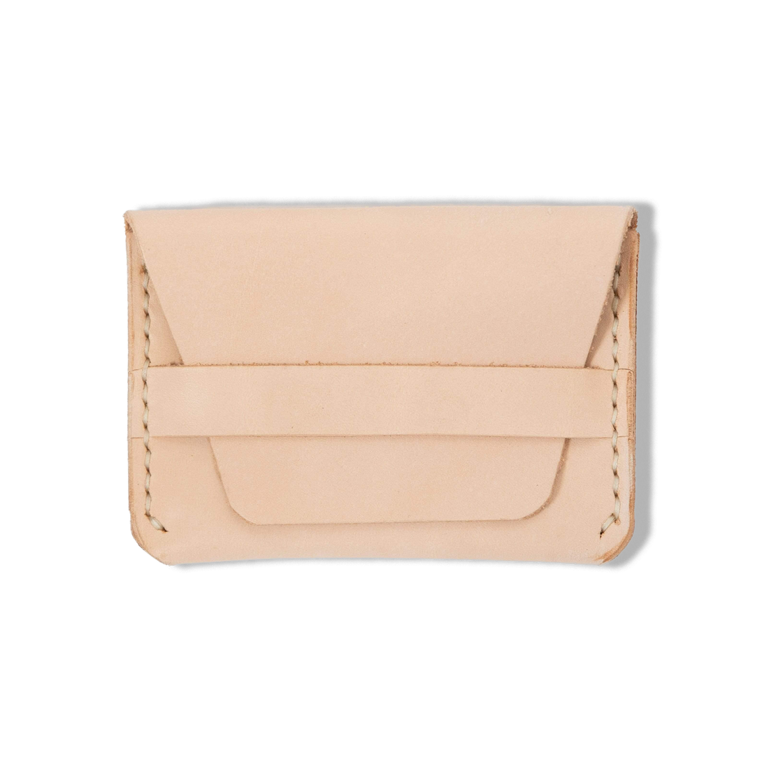 Rustic  Vegetable Tan Flap Wallet