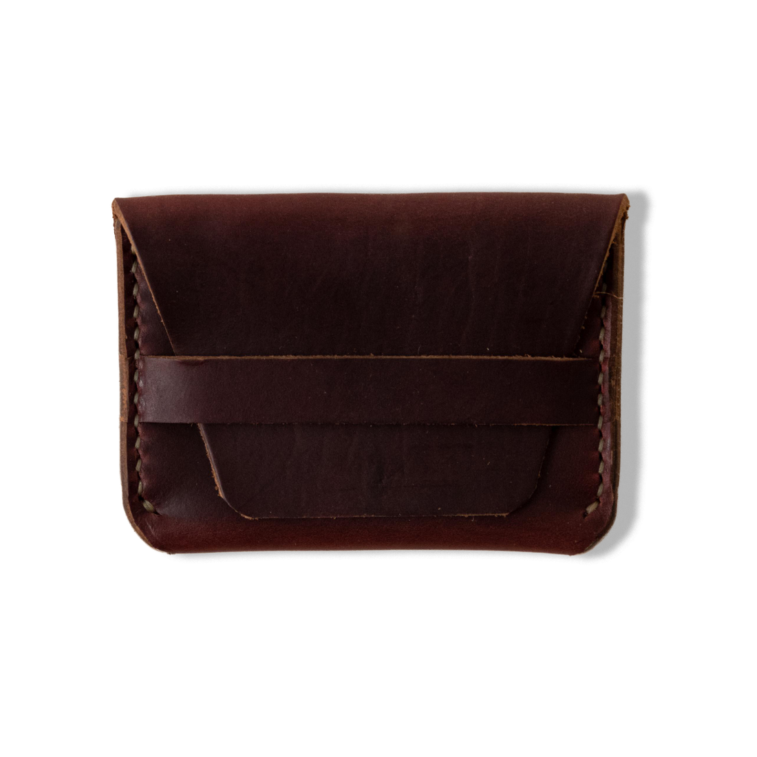 Burgundy Chromexcel Flap Wallet