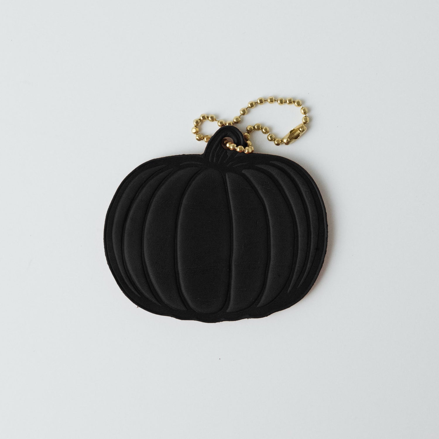 2-Ply Horween Pumpkin Tag- personalized luggage tags - custom luggage tags - KMM &amp; Co.