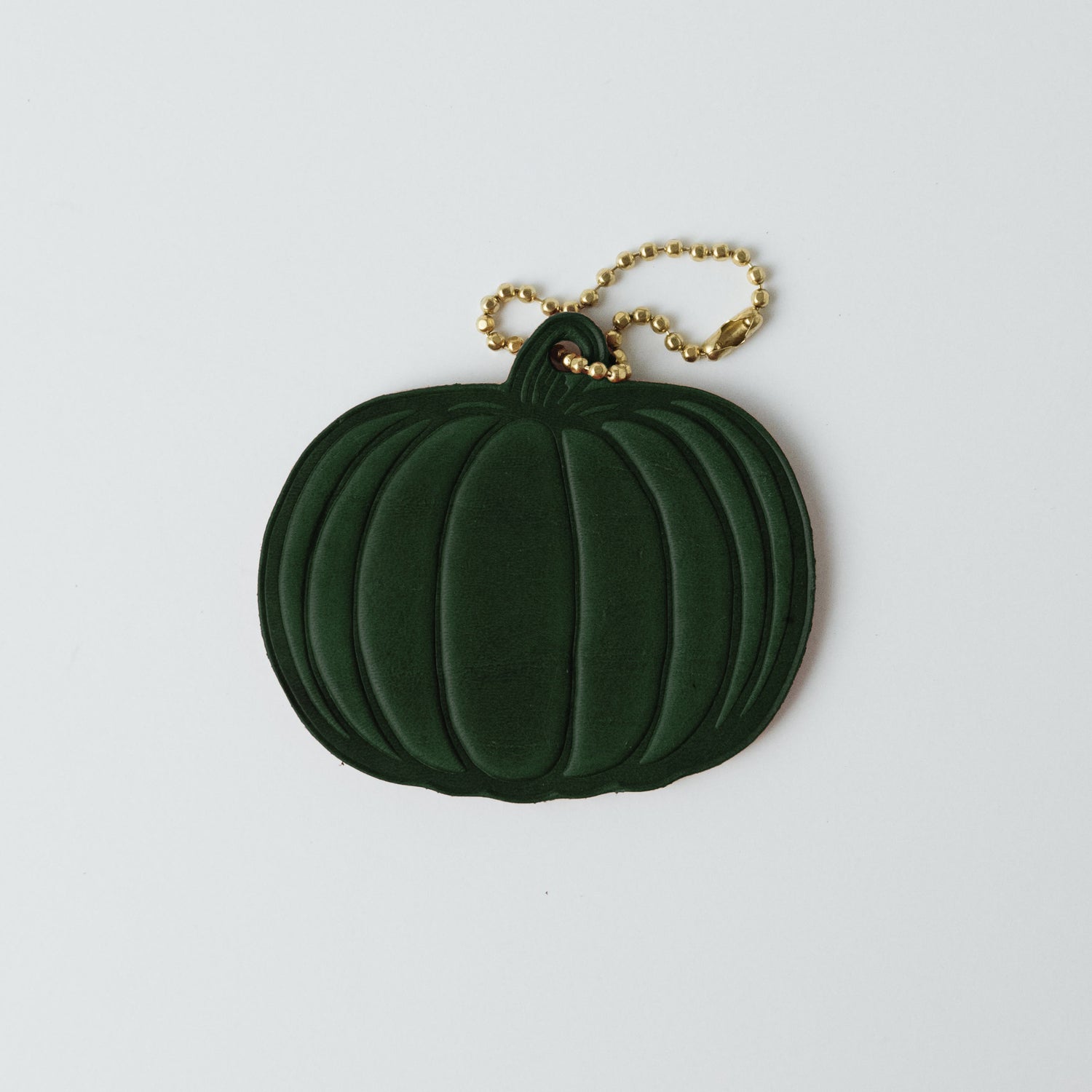 2-Ply Horween Pumpkin Tag- personalized luggage tags - custom luggage tags - KMM &amp; Co.