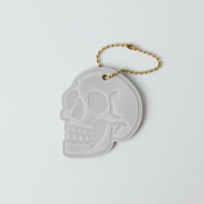 2-Ply Leather Skull Tag- personalized luggage tags - custom luggage tags - KMM &amp; Co.