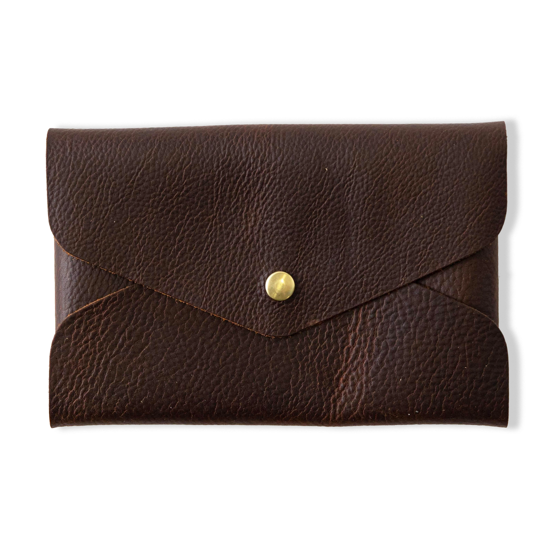 Brown Kodiak Envelope Clutch