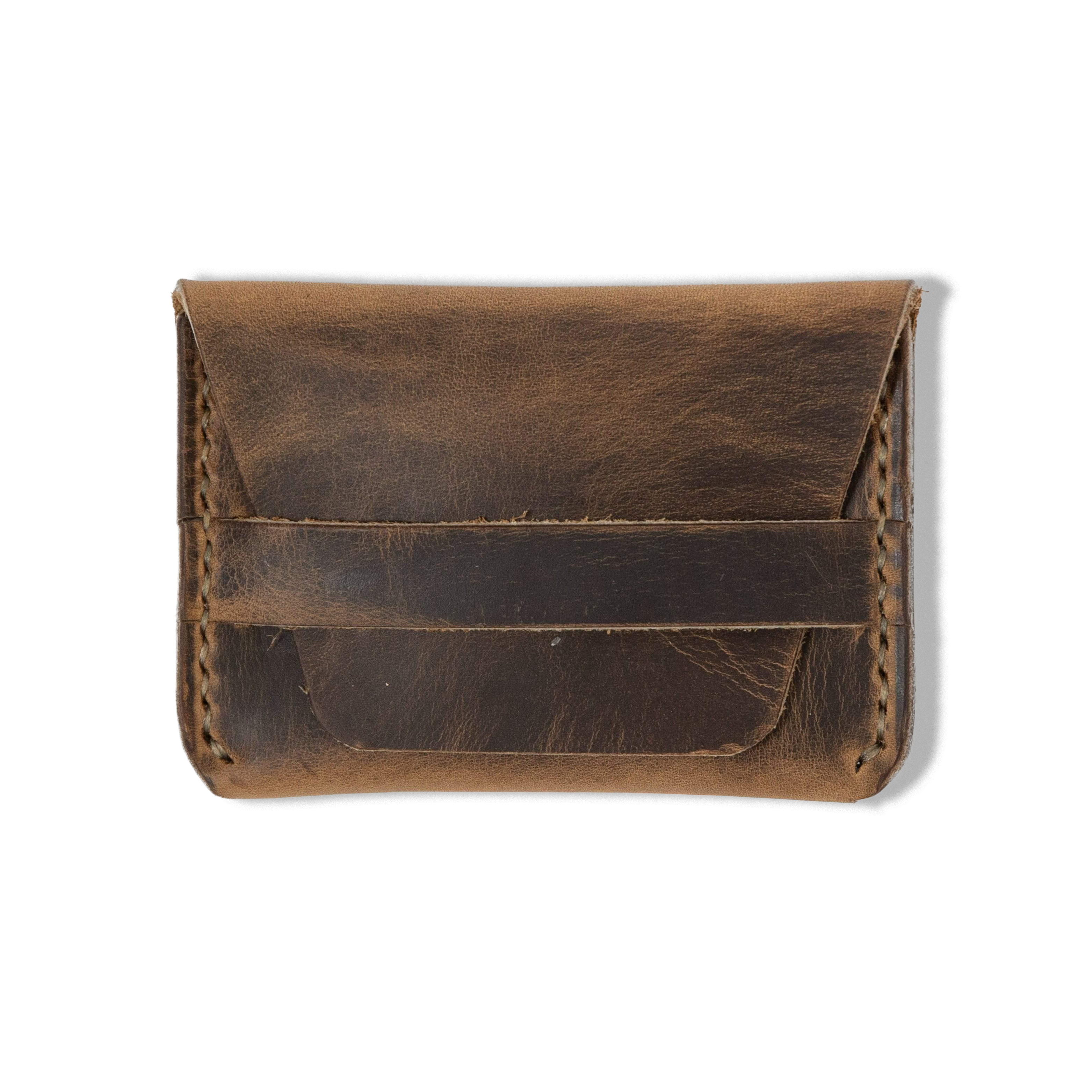 TN WORLD Men's Genuine Leather RFID Buffalo Crazy Horse Clutch Bifold Wallet