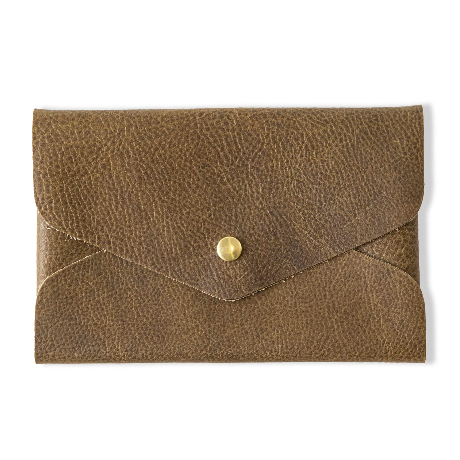Olive Kodiak Envelope Clutch