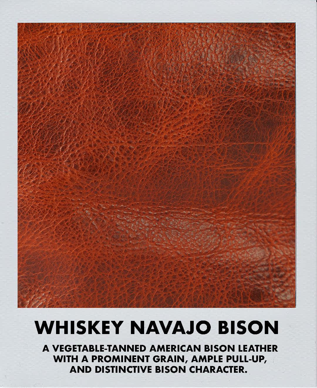 Whiskey Navajo Bison Bucket Bag