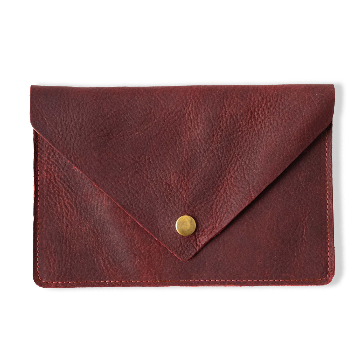 Red Kodiak Leather Clutch