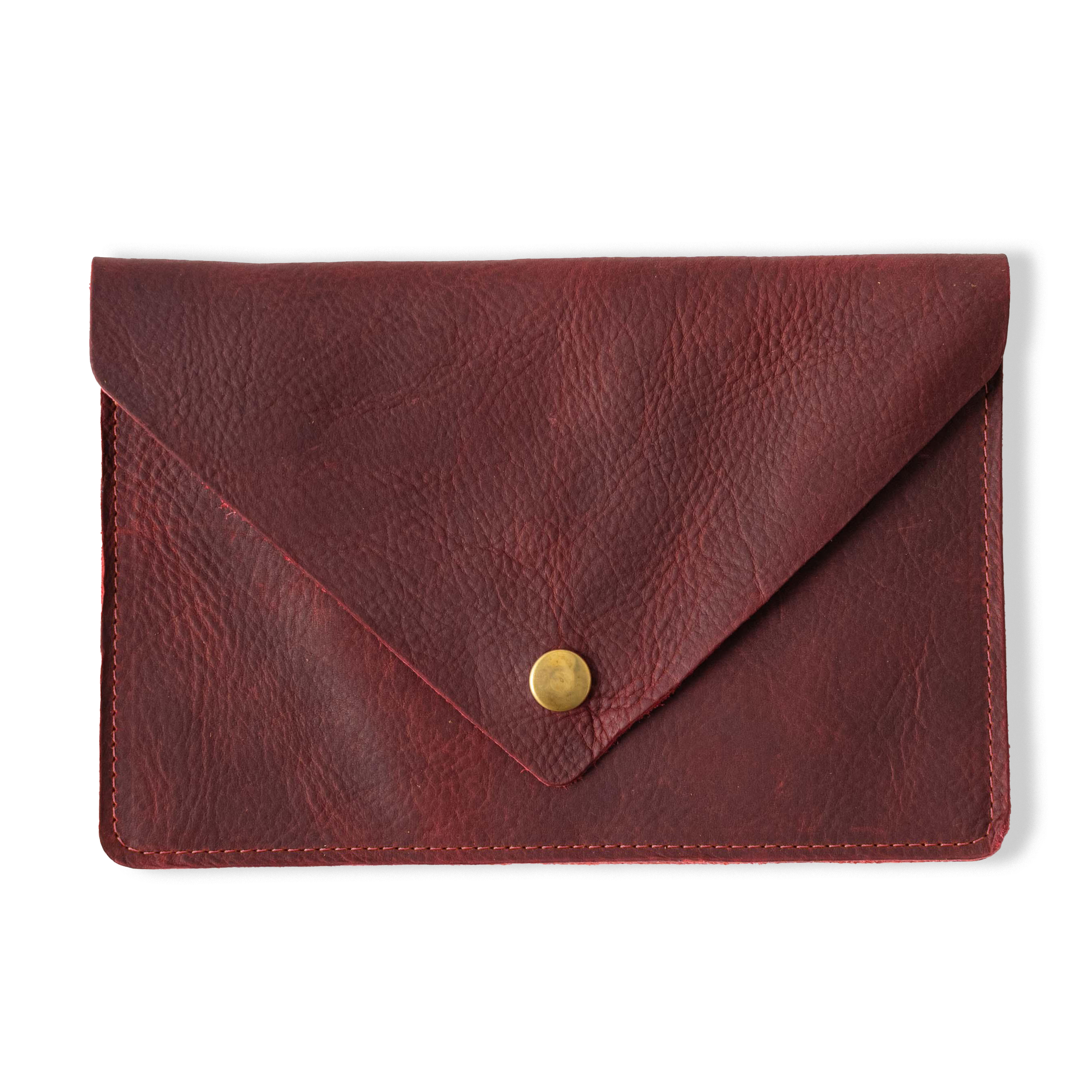 Red Kodiak Leather Clutch