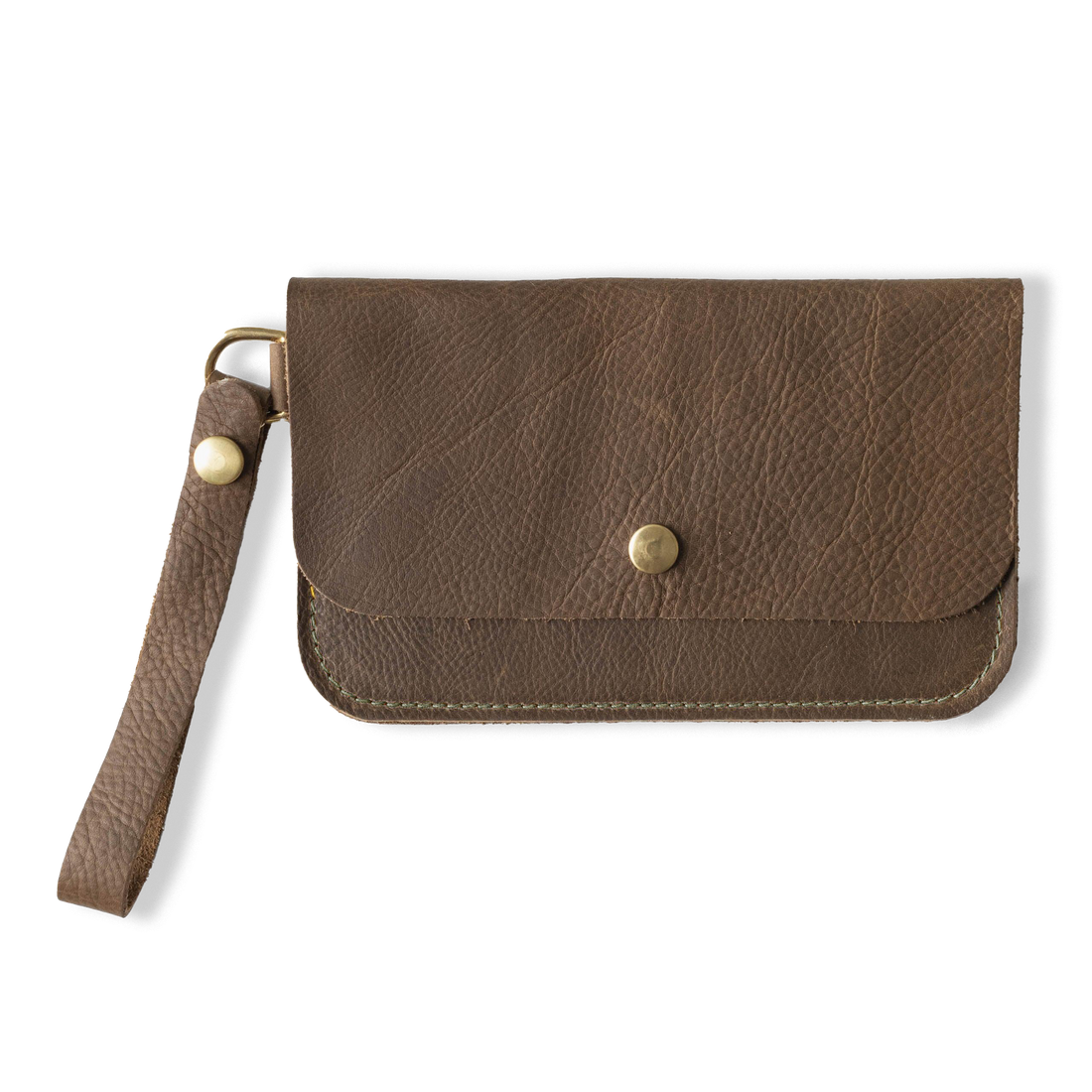 Olive Kodiak Wristlet Clutch